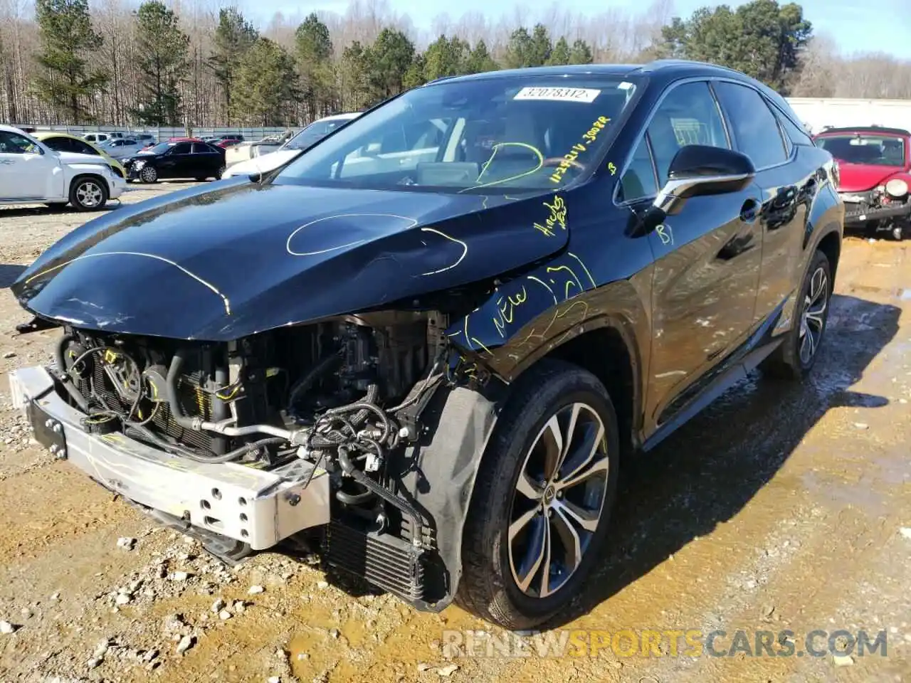 2 Photograph of a damaged car 2T2HGMDA6LC053008 LEXUS RX450 2020