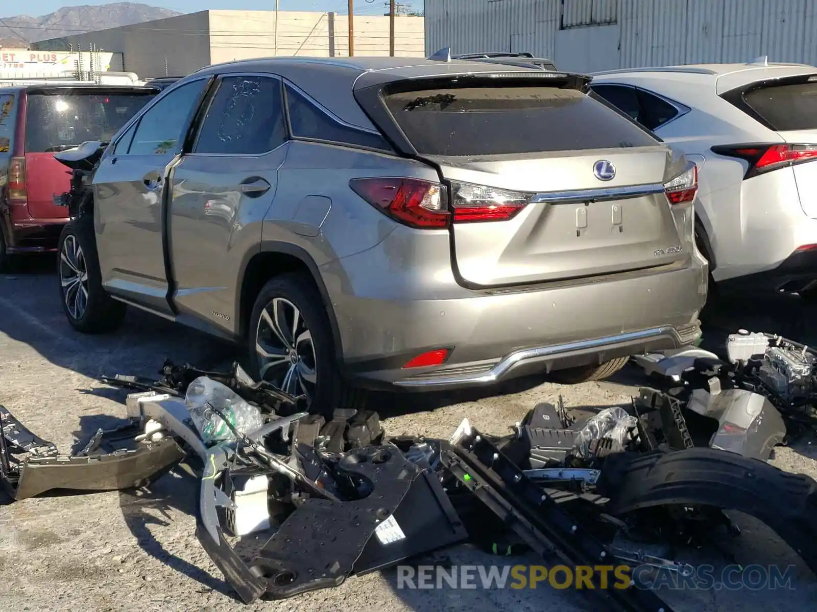 3 Photograph of a damaged car 2T2HGMDA6LC056376 LEXUS RX450 2020