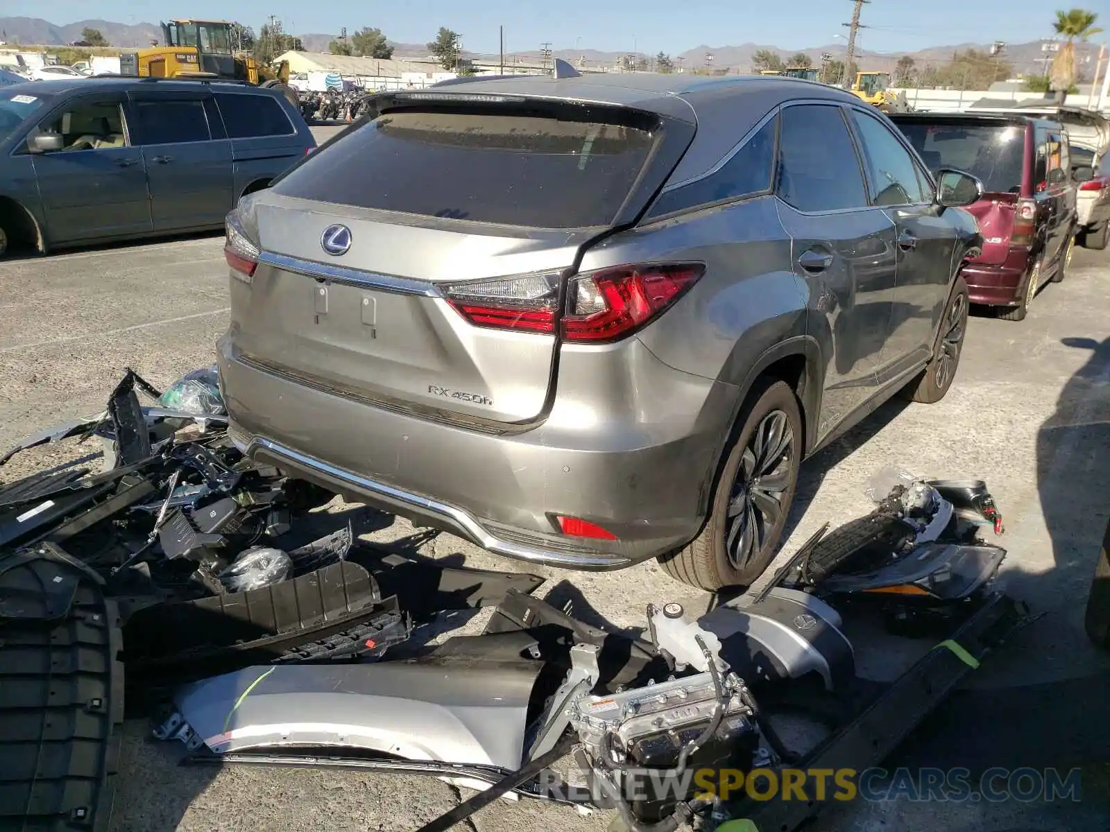 4 Photograph of a damaged car 2T2HGMDA6LC056376 LEXUS RX450 2020