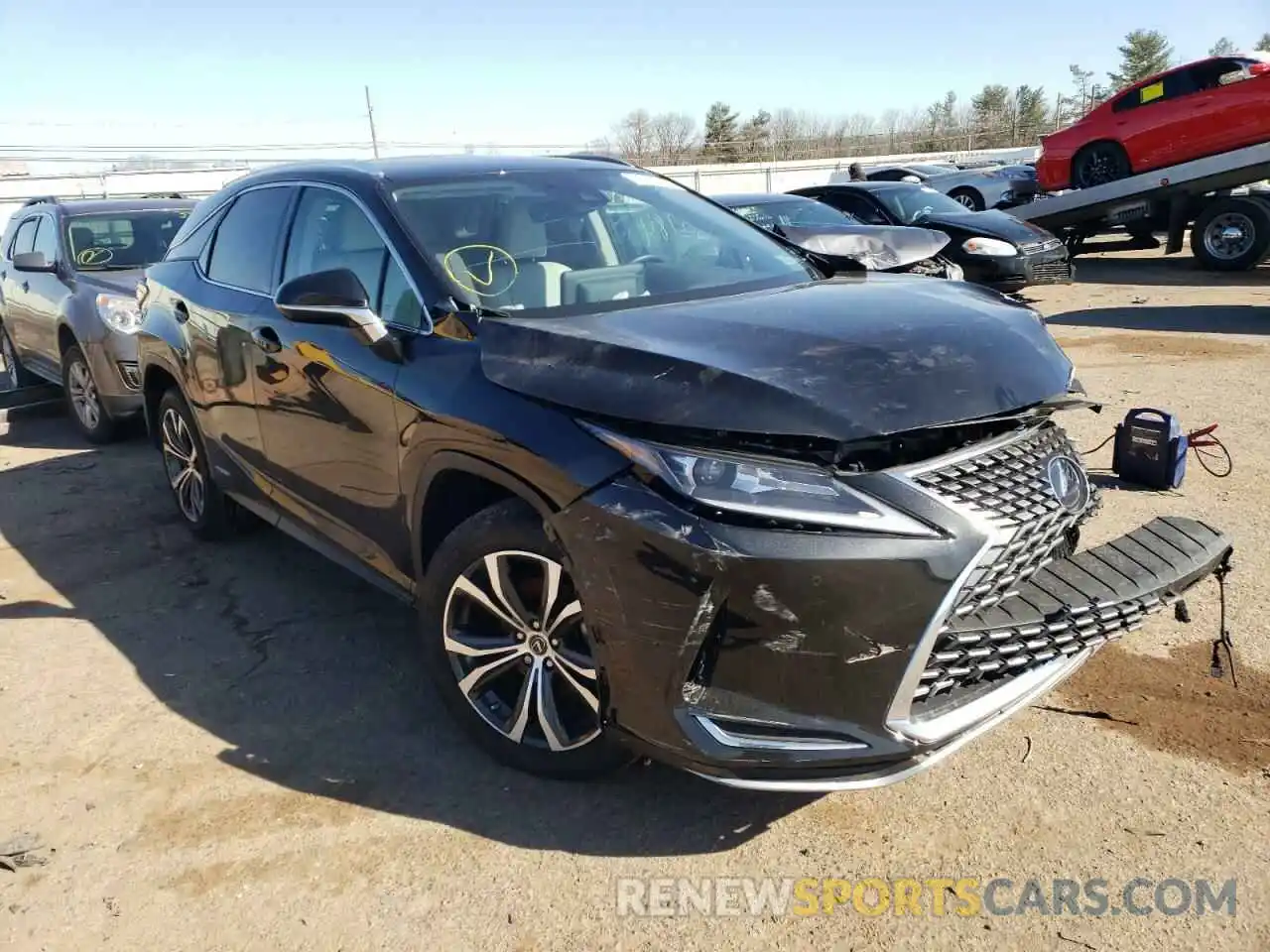 1 Photograph of a damaged car 2T2HGMDA8LC056699 LEXUS RX450 2020