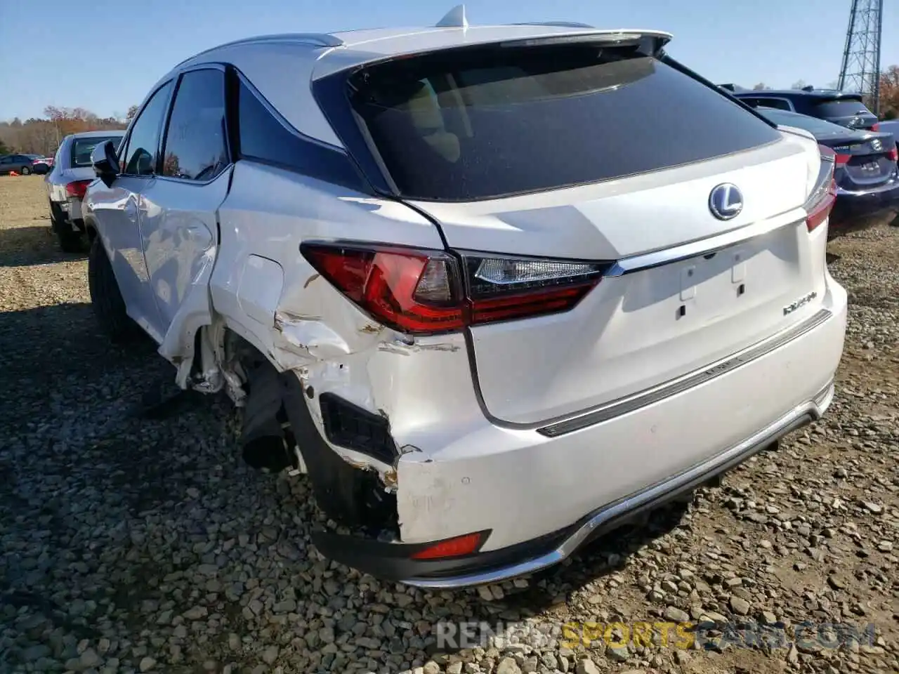 3 Photograph of a damaged car 2T2HGMDA9LC054458 LEXUS RX450 2020