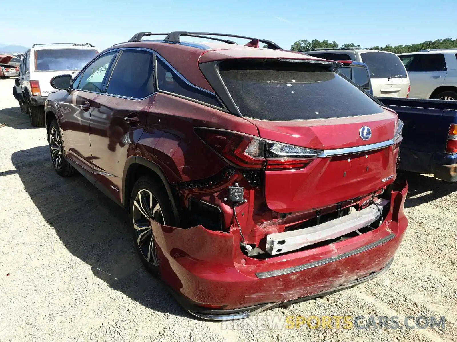 3 Фотография поврежденного автомобиля 2T2HGMDA9LC056601 LEXUS RX450 2020