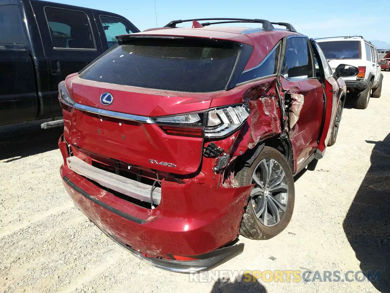 4 Photograph of a damaged car 2T2HGMDA9LC056601 LEXUS RX450 2020