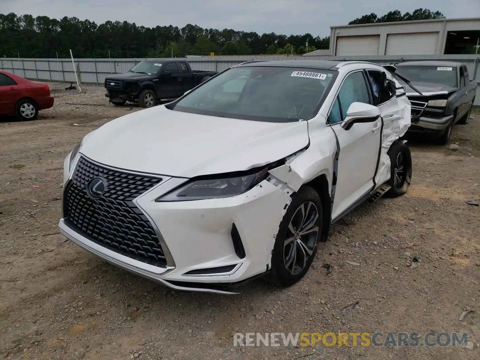 2 Photograph of a damaged car 2T2HGMDAXLC047678 LEXUS RX450 2020