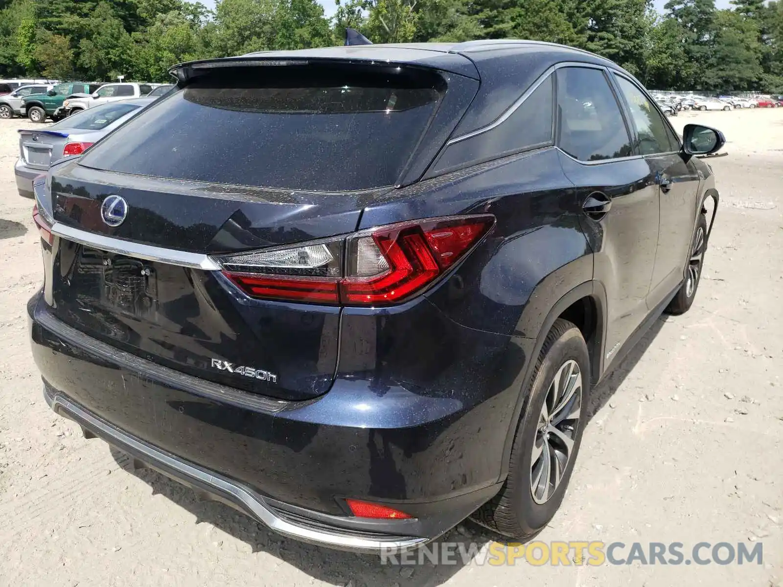 4 Фотография поврежденного автомобиля 2T2HGMDAXLC051035 LEXUS RX450 2020