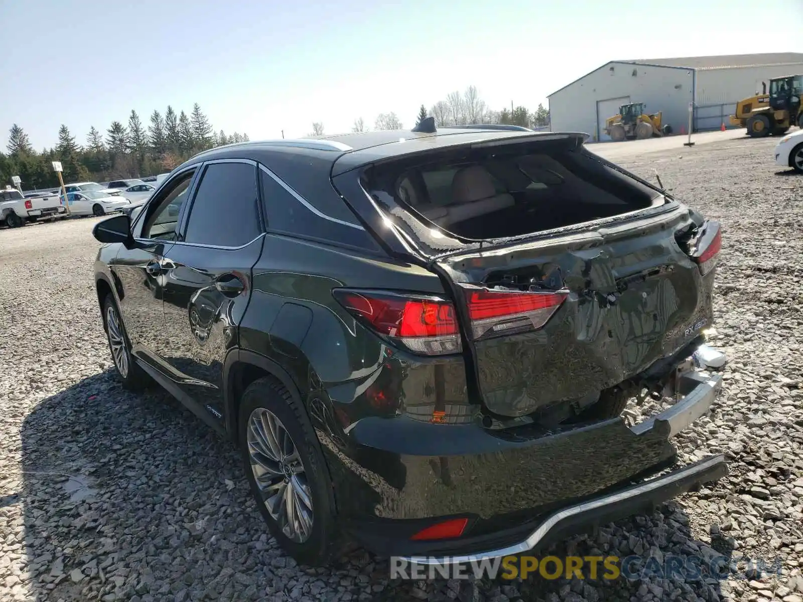 3 Photograph of a damaged car 2T2JGMDA1LC052351 LEXUS RX450 2020