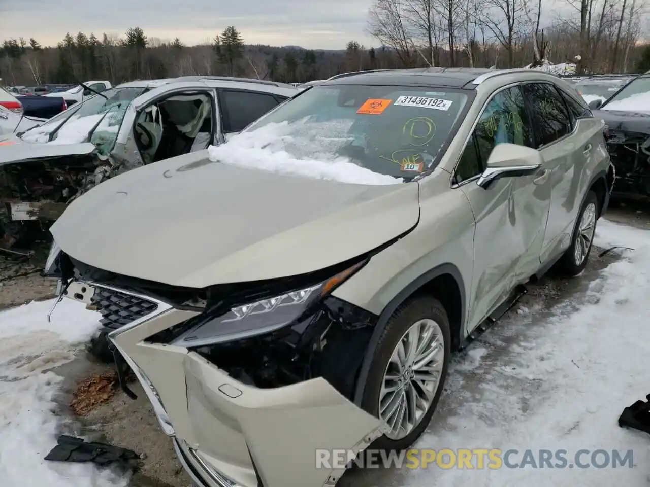 2 Photograph of a damaged car 2T2JGMDA2LC044808 LEXUS RX450 2020