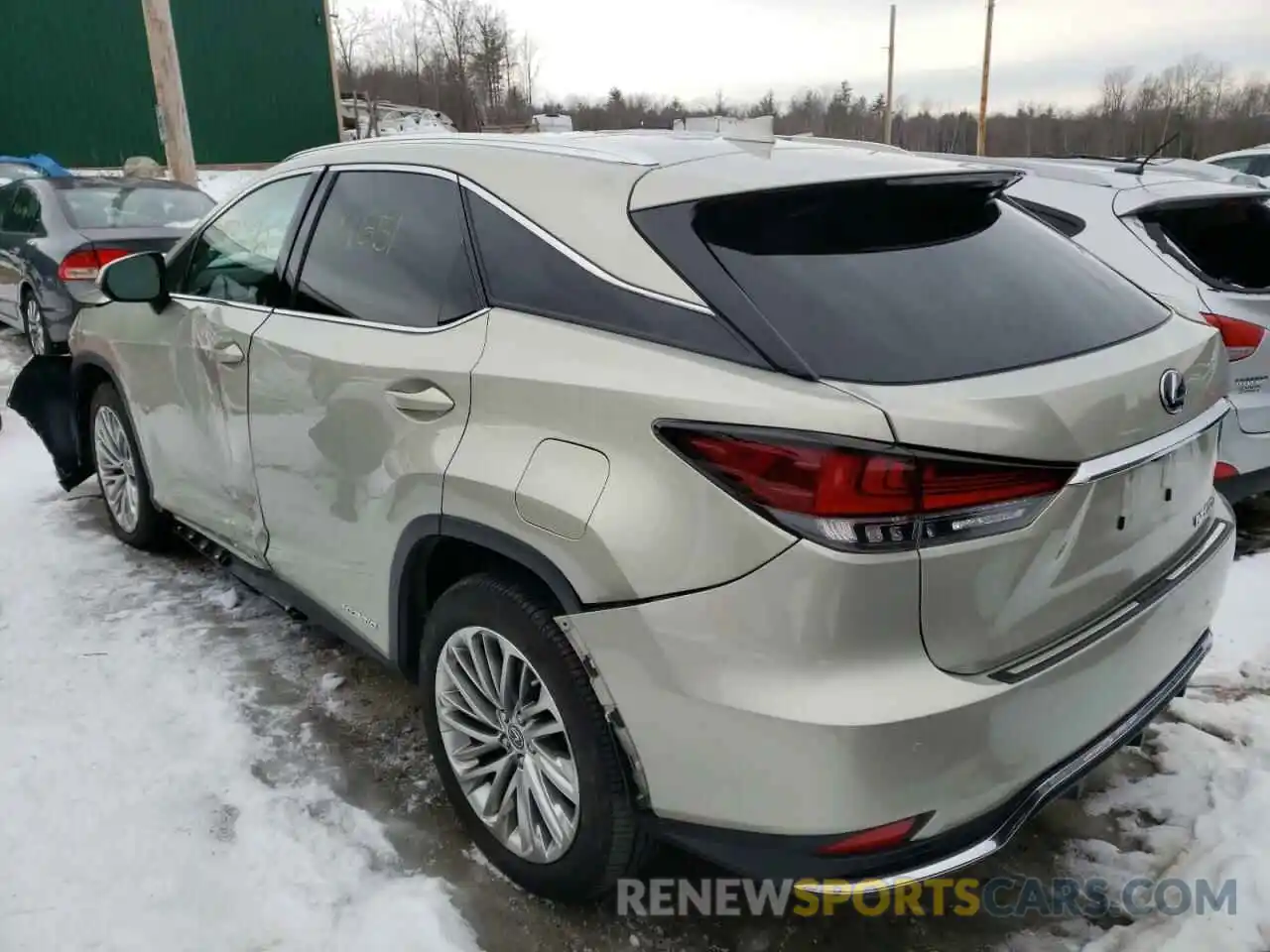 3 Photograph of a damaged car 2T2JGMDA2LC044808 LEXUS RX450 2020