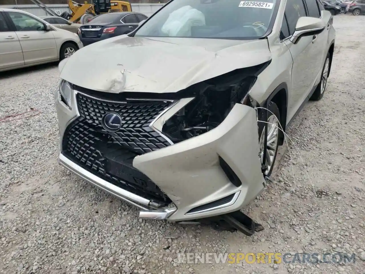 9 Photograph of a damaged car 2T2JGMDA5LC046388 LEXUS RX450 2020