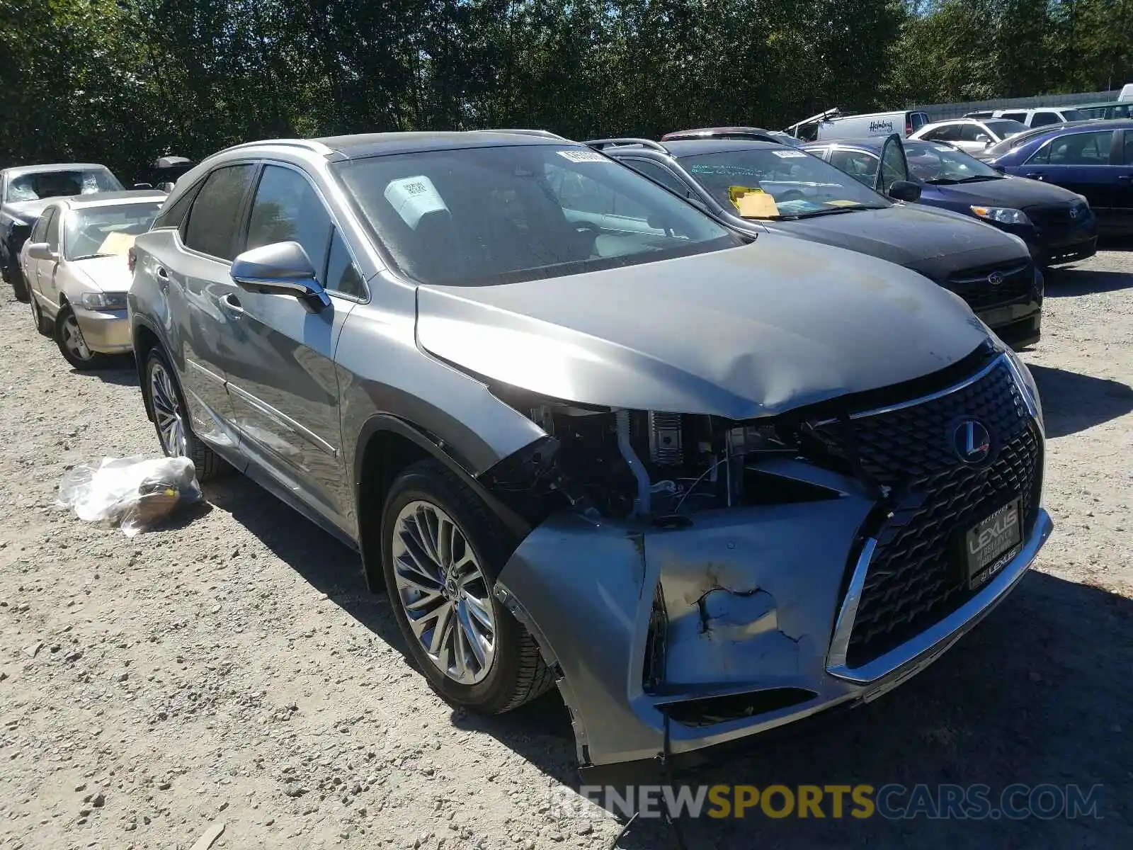 1 Photograph of a damaged car 2T2JGMDA7LC054220 LEXUS RX450 2020