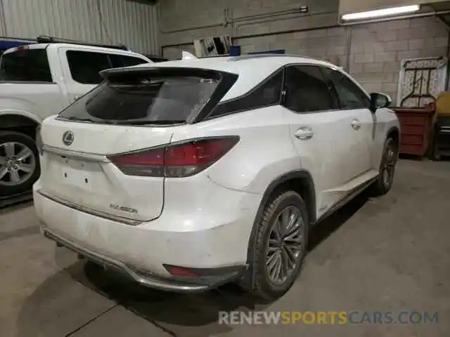 4 Фотография поврежденного автомобиля 2T2JGMDA7LC056016 LEXUS RX450 2020