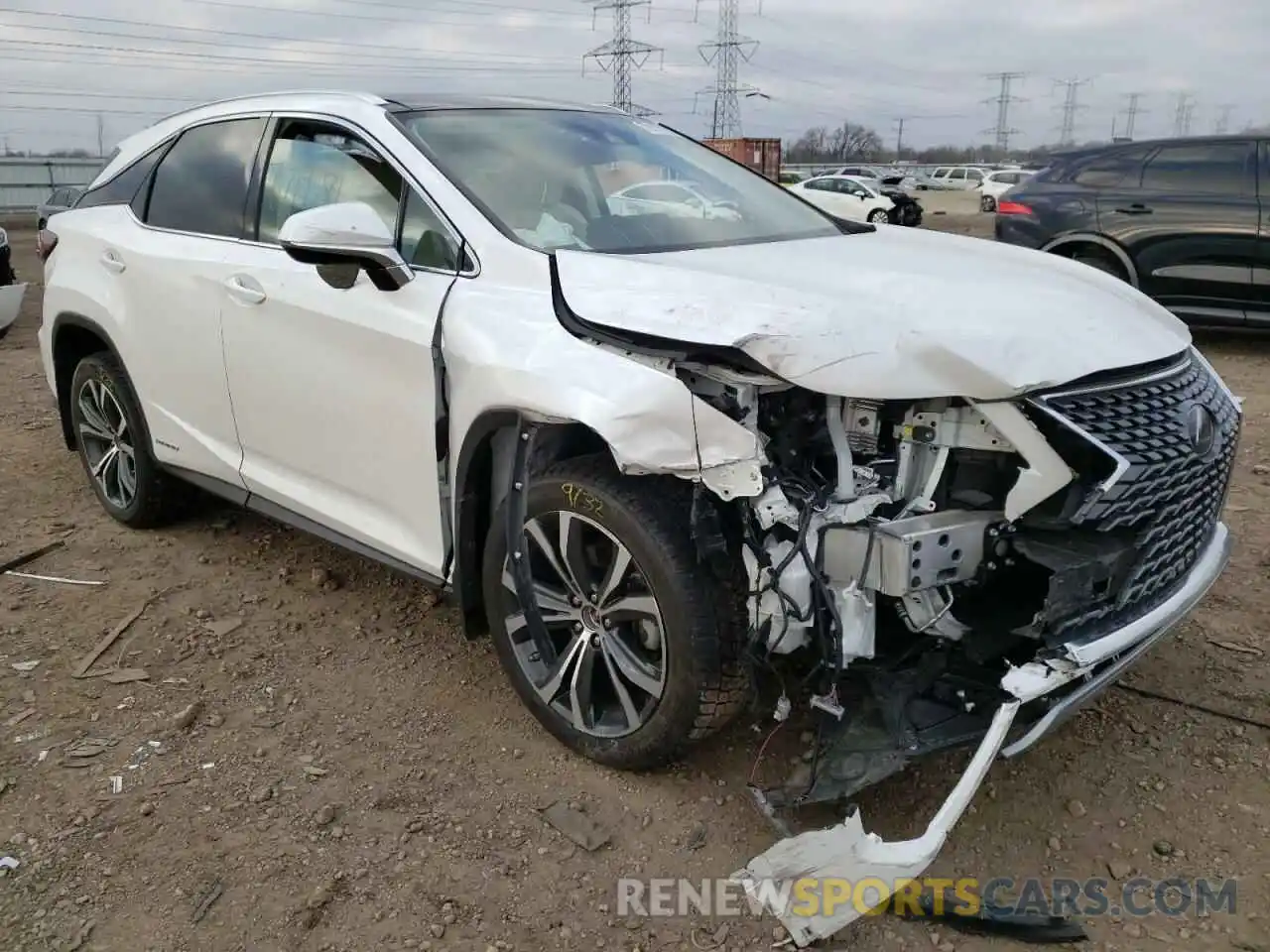 1 Photograph of a damaged car 2T2JGMDA8LC054209 LEXUS RX450 2020