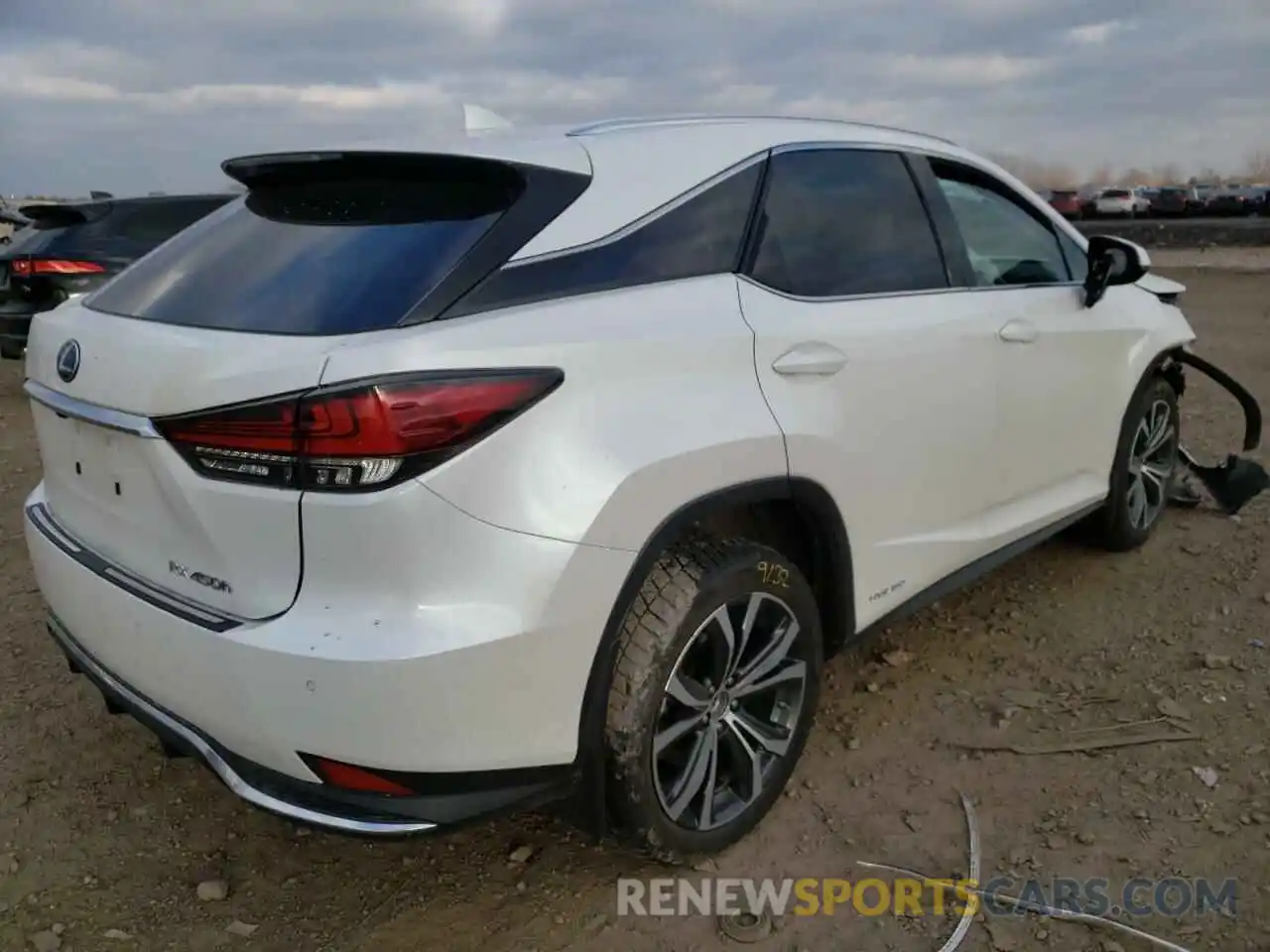 4 Фотография поврежденного автомобиля 2T2JGMDA8LC054209 LEXUS RX450 2020