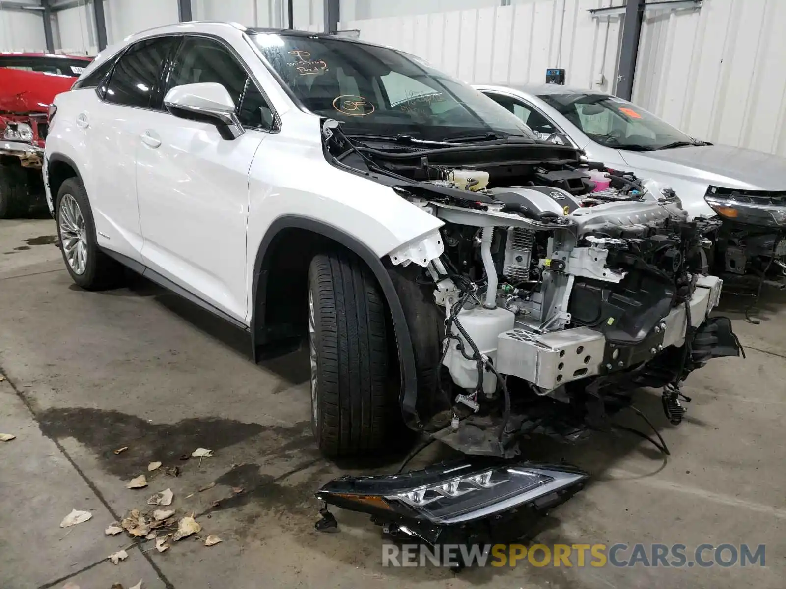 1 Photograph of a damaged car 2T2JGMDA9LC045258 LEXUS RX450 2020