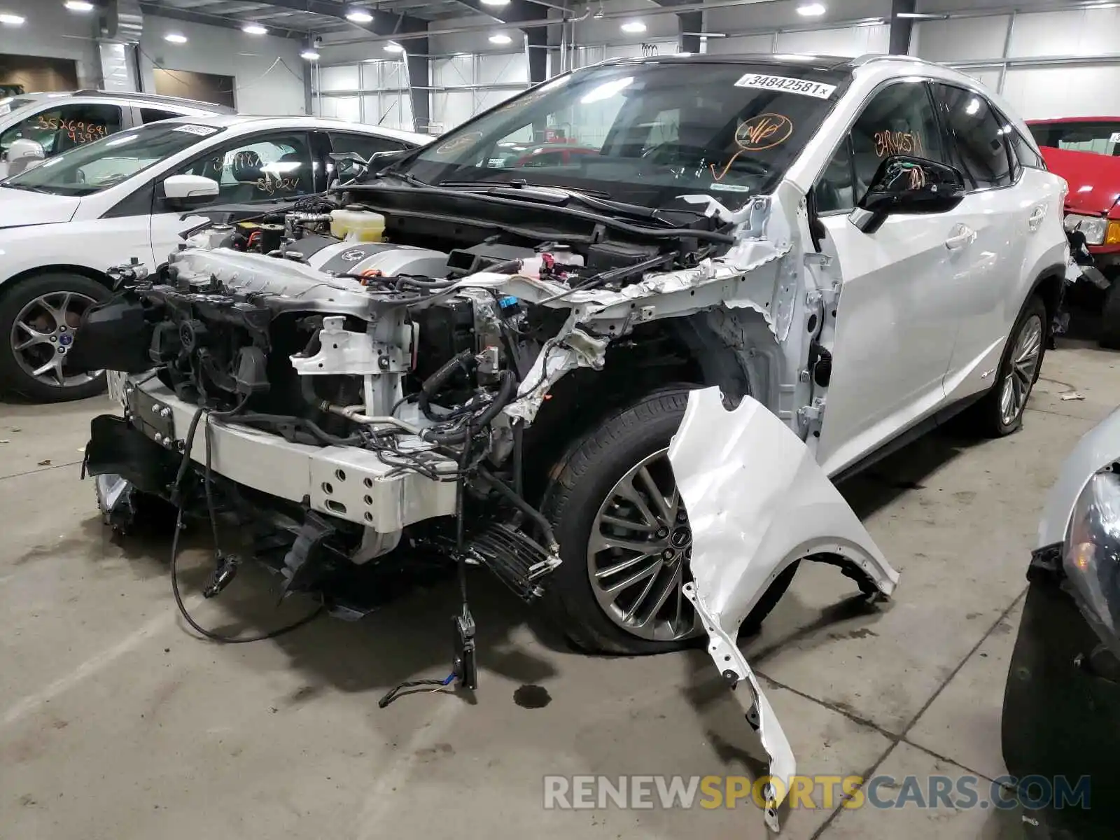 2 Photograph of a damaged car 2T2JGMDA9LC045258 LEXUS RX450 2020