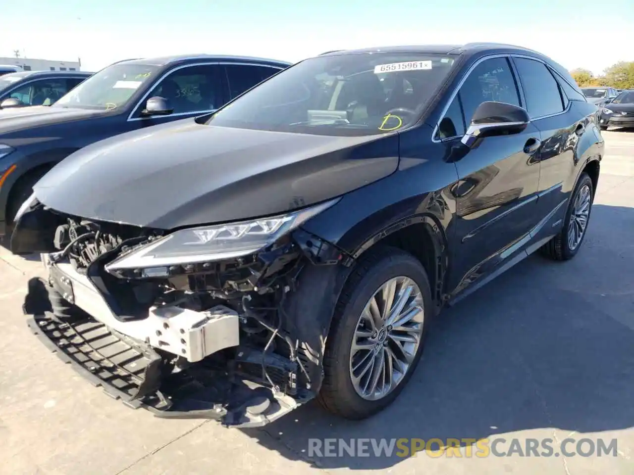 2 Photograph of a damaged car 2T2JGMDA9LC045972 LEXUS RX450 2020