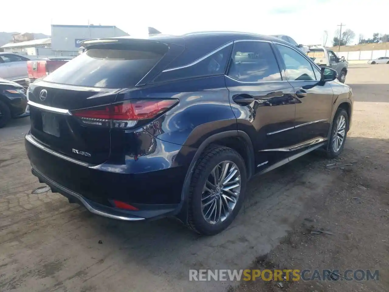 4 Фотография поврежденного автомобиля 2T2JGMDAXLC053028 LEXUS RX450 2020