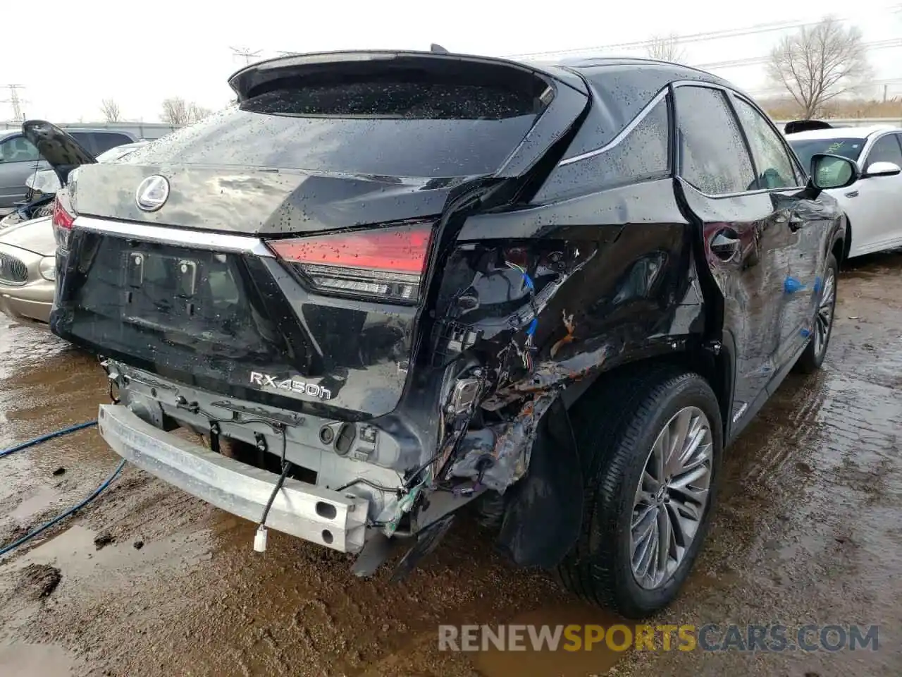 4 Photograph of a damaged car 2T2JGMDAXLC056754 LEXUS RX450 2020