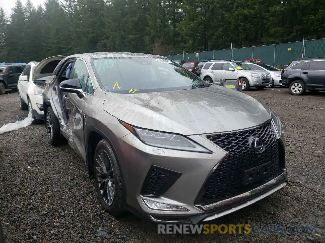 1 Photograph of a damaged car 2T2SGMDA9LC045183 LEXUS RX450 2020