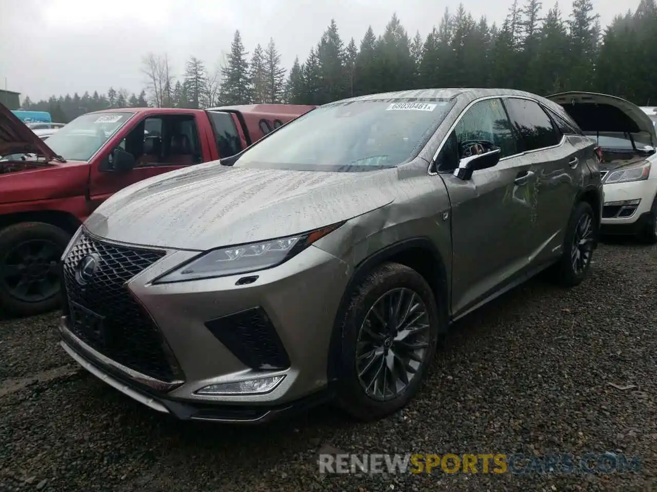 2 Photograph of a damaged car 2T2SGMDA9LC045183 LEXUS RX450 2020