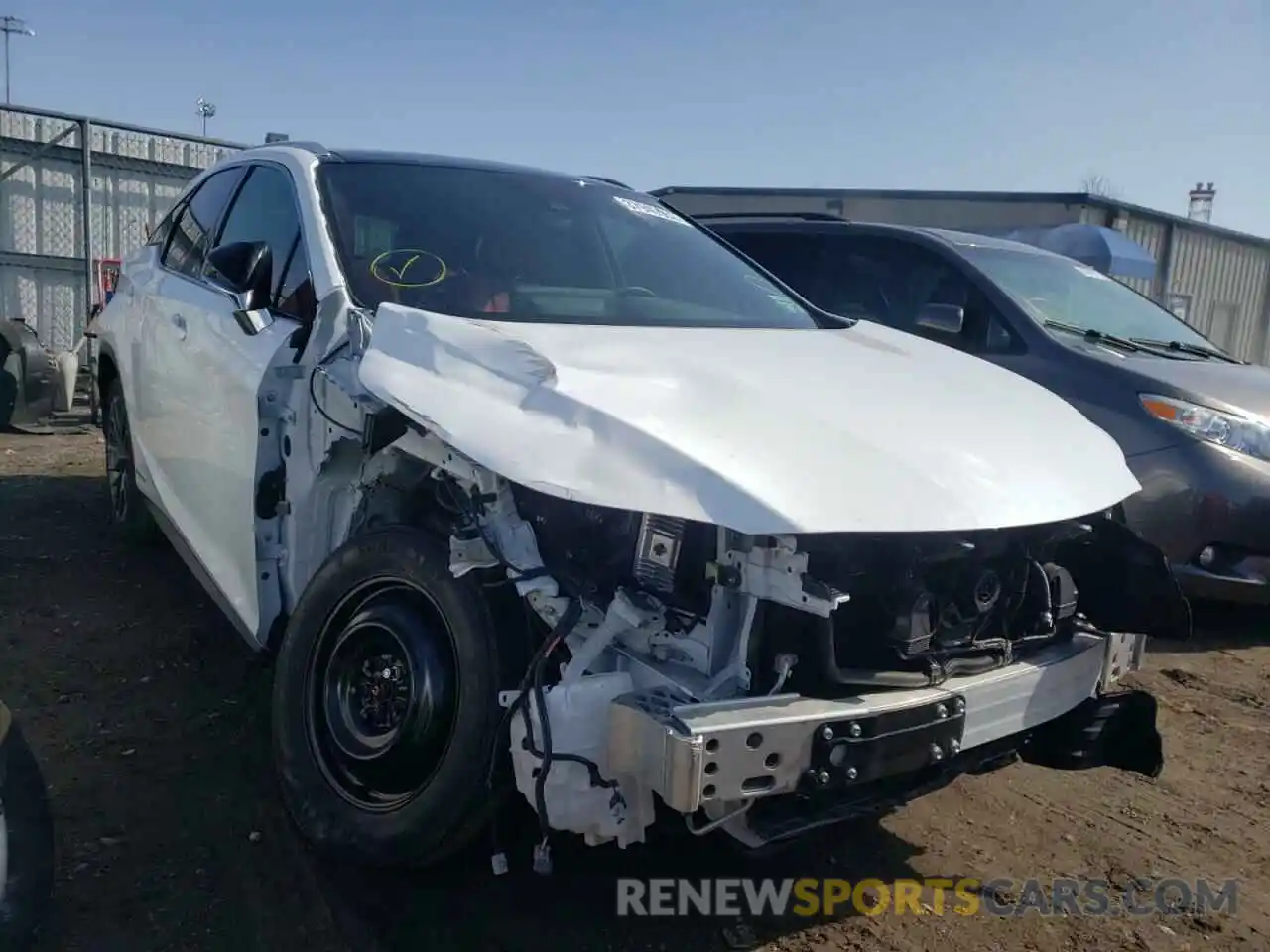 1 Photograph of a damaged car 2T2YGMDA3LC056304 LEXUS RX450 2020