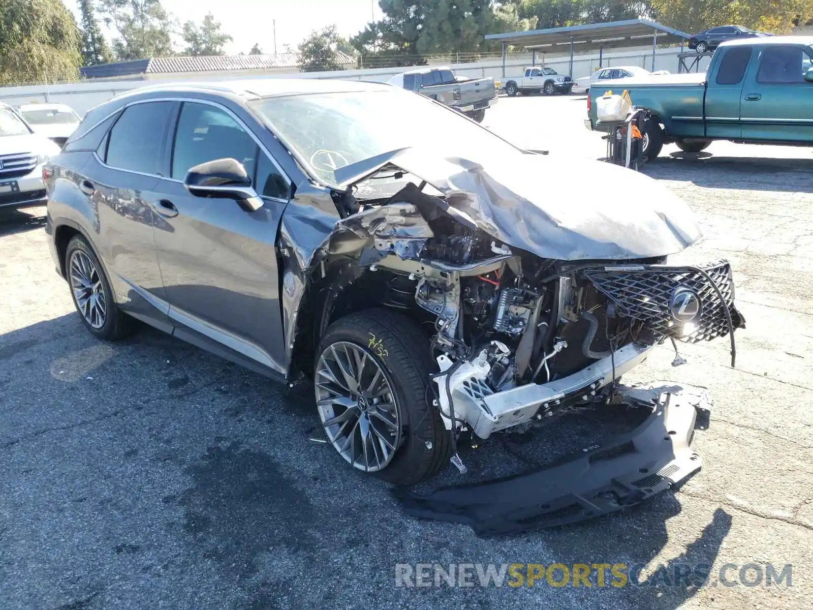 1 Photograph of a damaged car 2T2YGMDA5LC052416 LEXUS RX450 2020