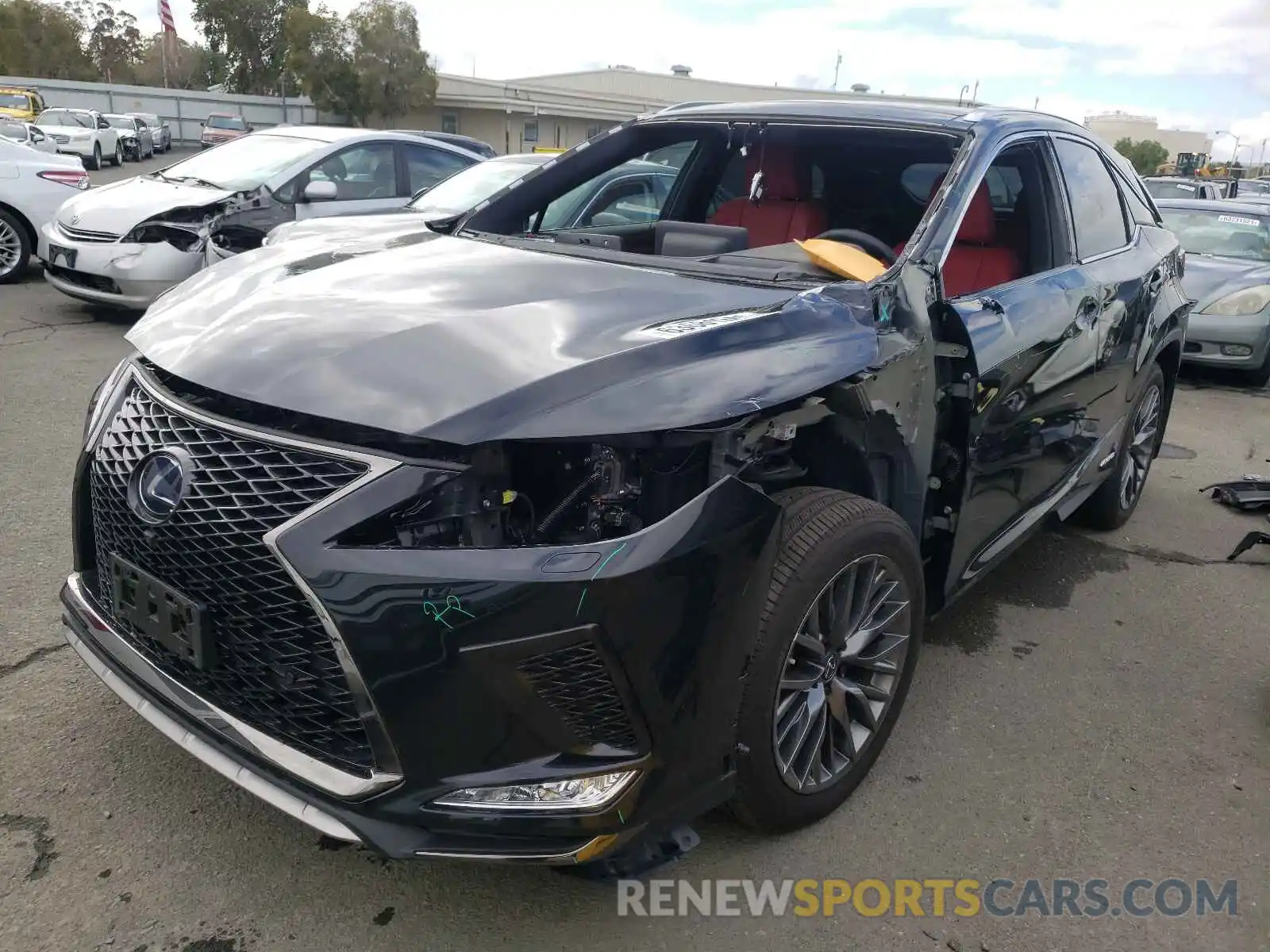 2 Photograph of a damaged car 2T2YGMDA7LC045824 LEXUS RX450 2020