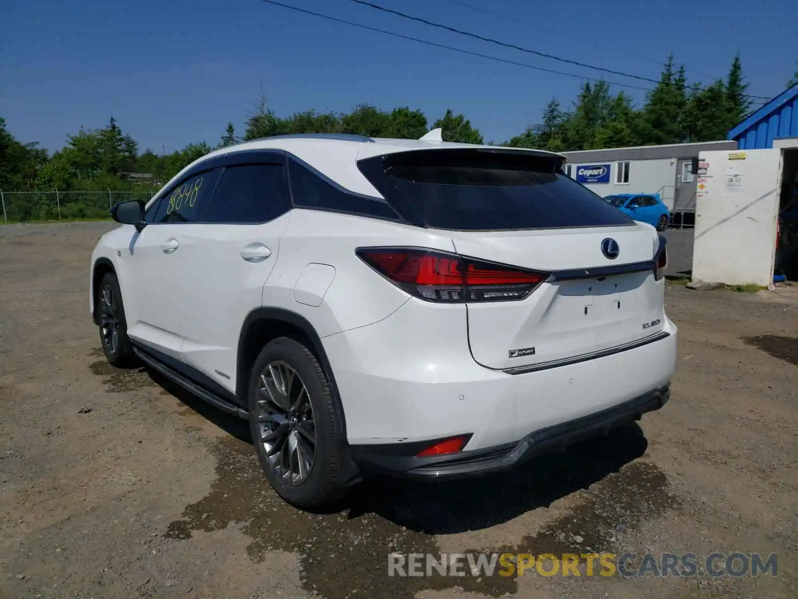 3 Фотография поврежденного автомобиля 2T2YGMDA7LC046830 LEXUS RX450 2020