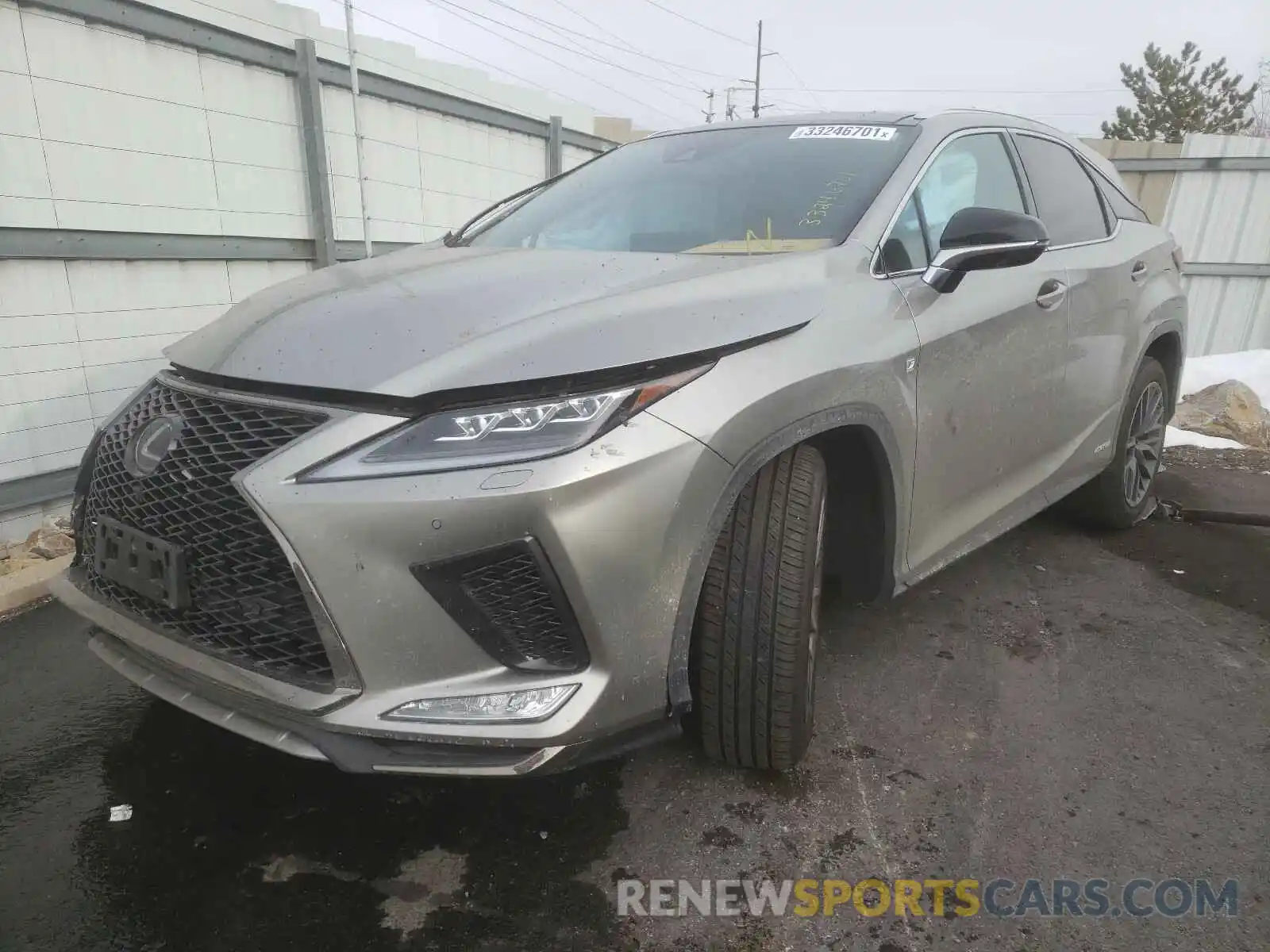 2 Photograph of a damaged car 2T2YGMDAXLC051021 LEXUS RX450 2020