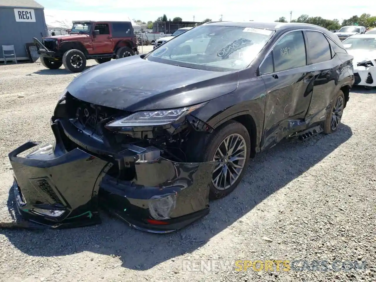 2 Photograph of a damaged car 2T2YGMDAXLC055733 LEXUS RX450 2020