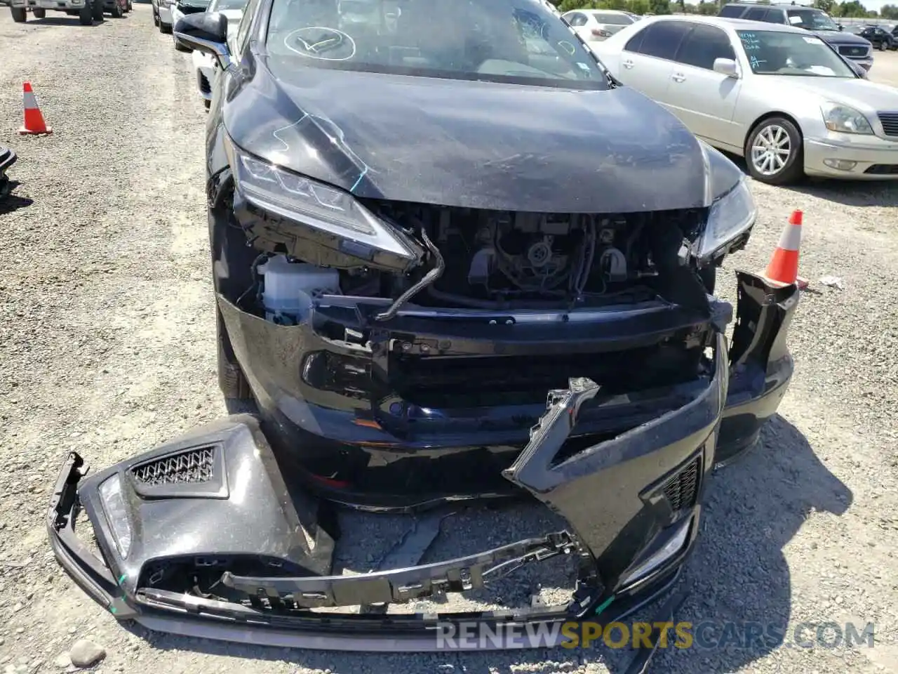 9 Photograph of a damaged car 2T2YGMDAXLC055733 LEXUS RX450 2020