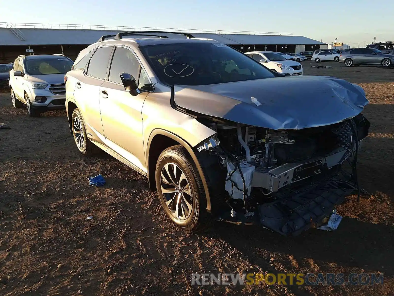 1 Photograph of a damaged car JTJHGKFA6L2010953 LEXUS RX450 2020