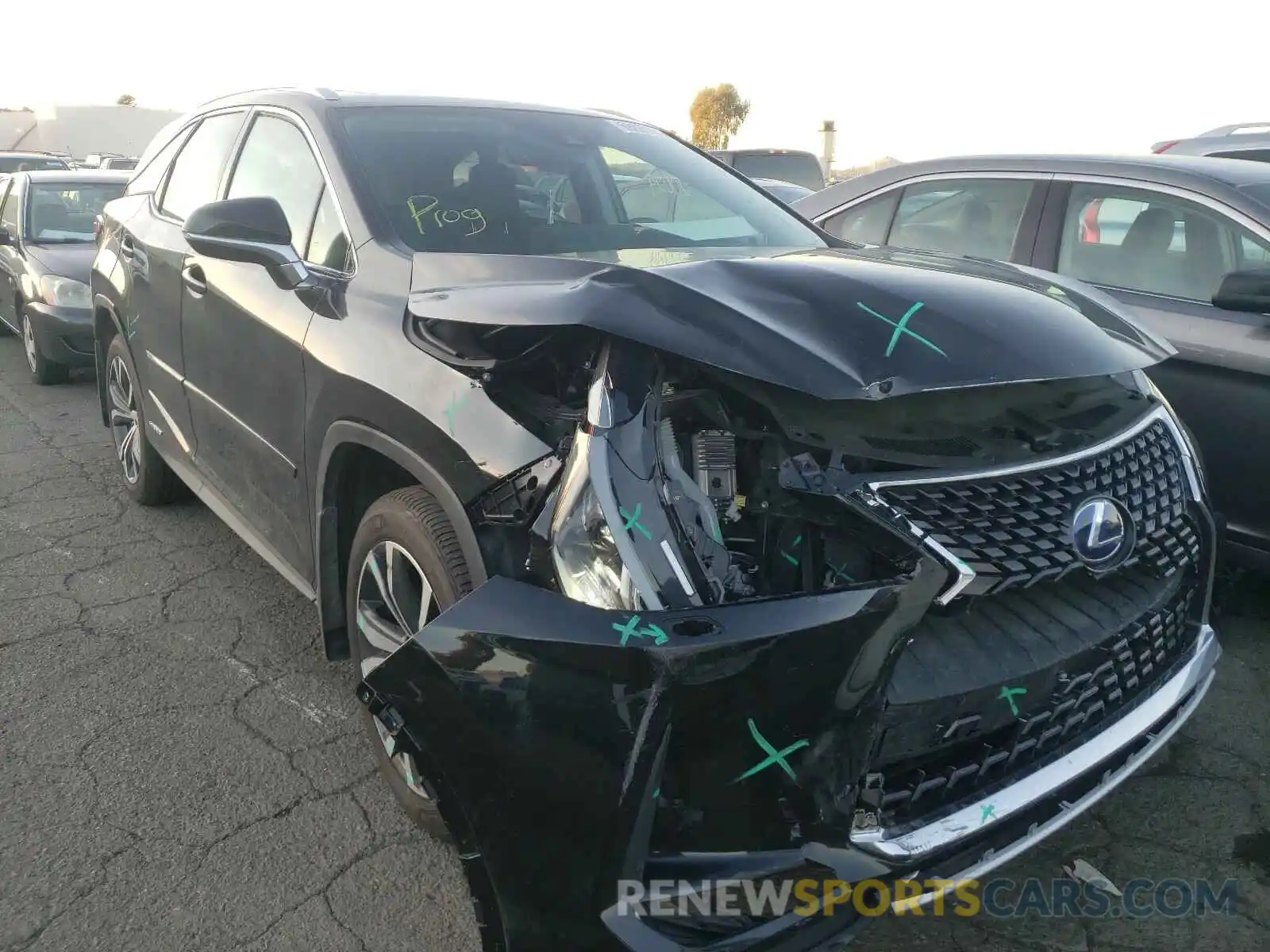 1 Photograph of a damaged car JTJHGKFA7L2009262 LEXUS RX450 2020