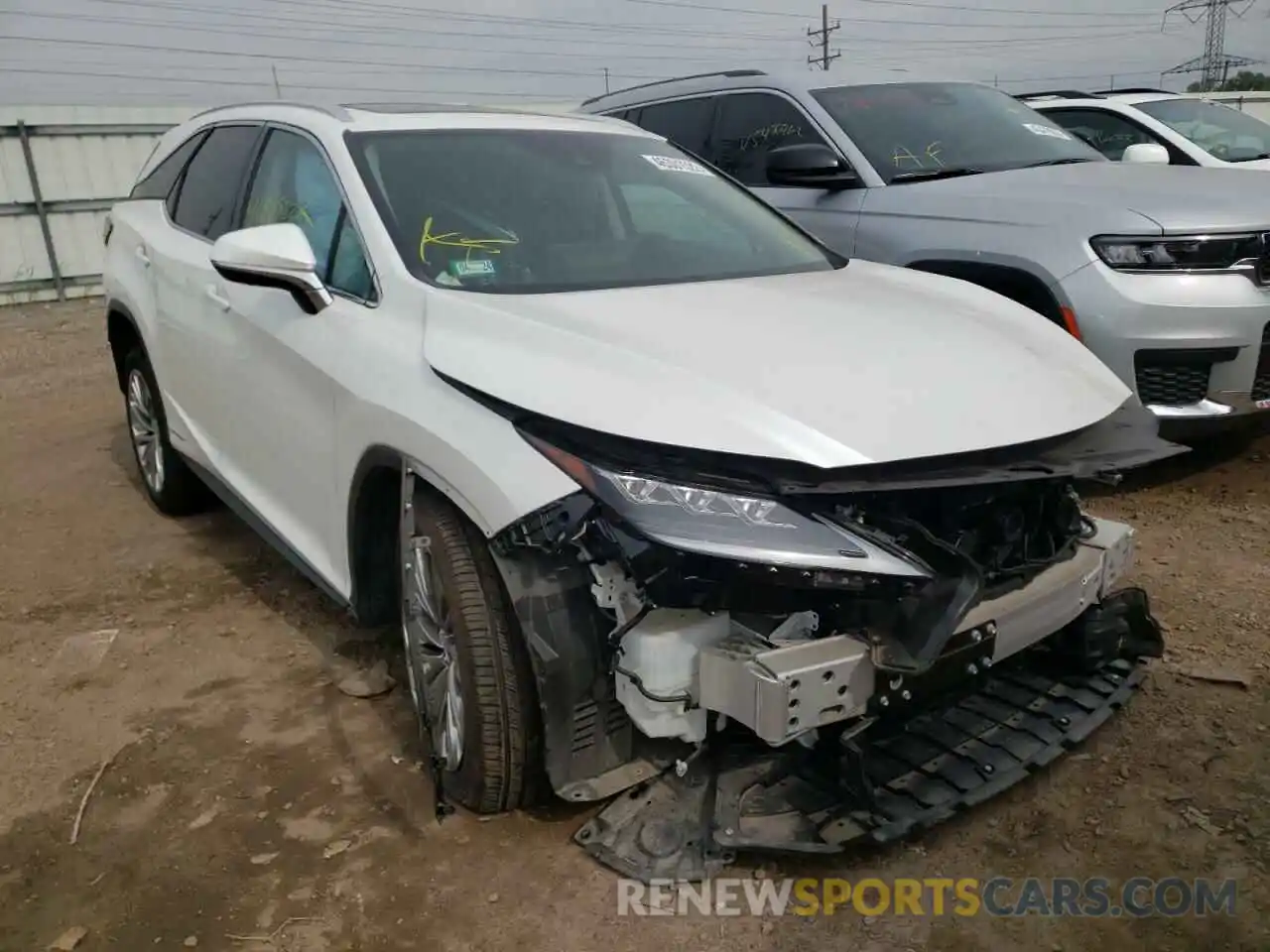 1 Photograph of a damaged car JTJJGKFA6L2009514 LEXUS RX450 2020