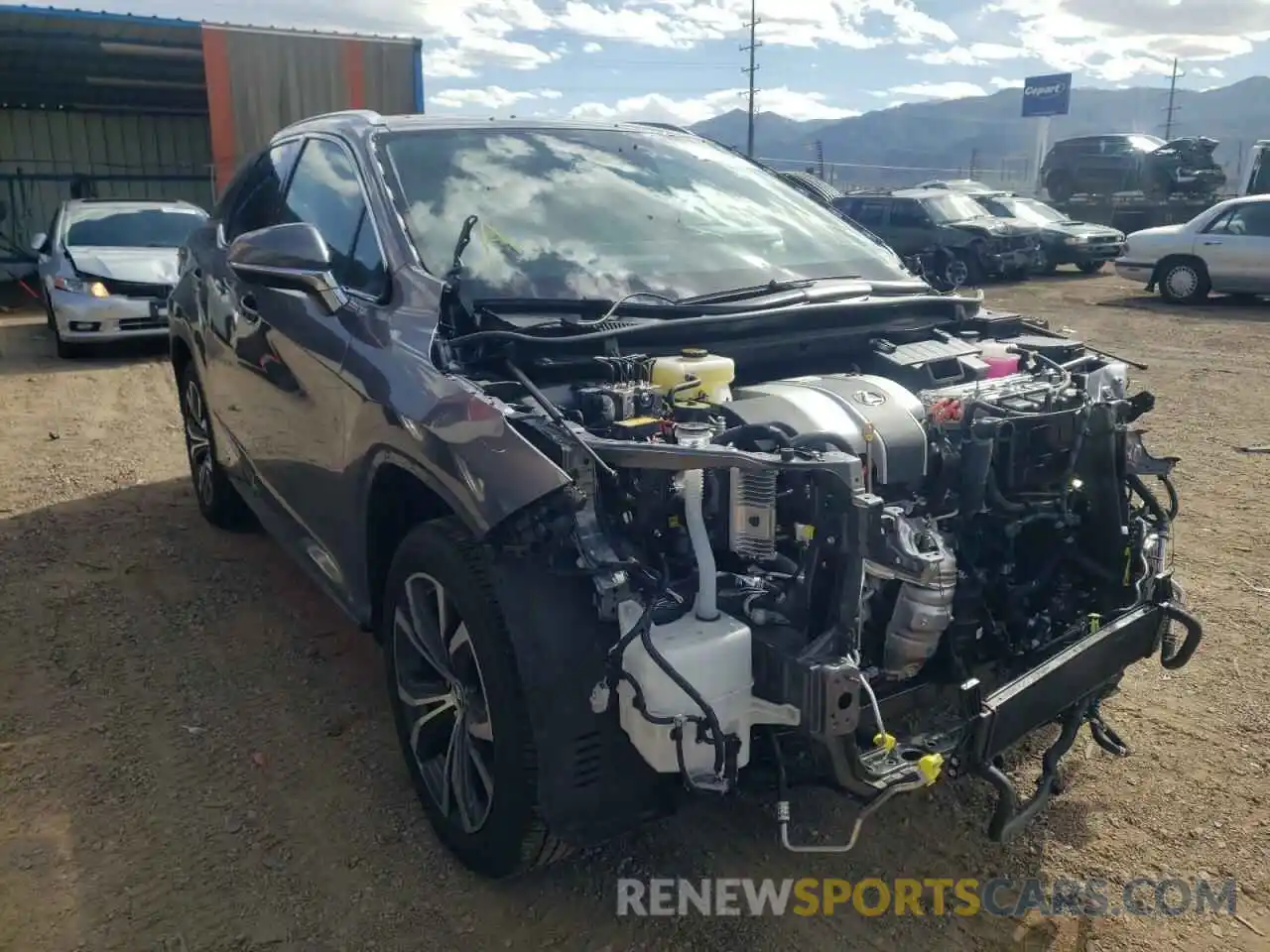 1 Photograph of a damaged car 2T2HGMDA0MC065575 LEXUS RX450 2021