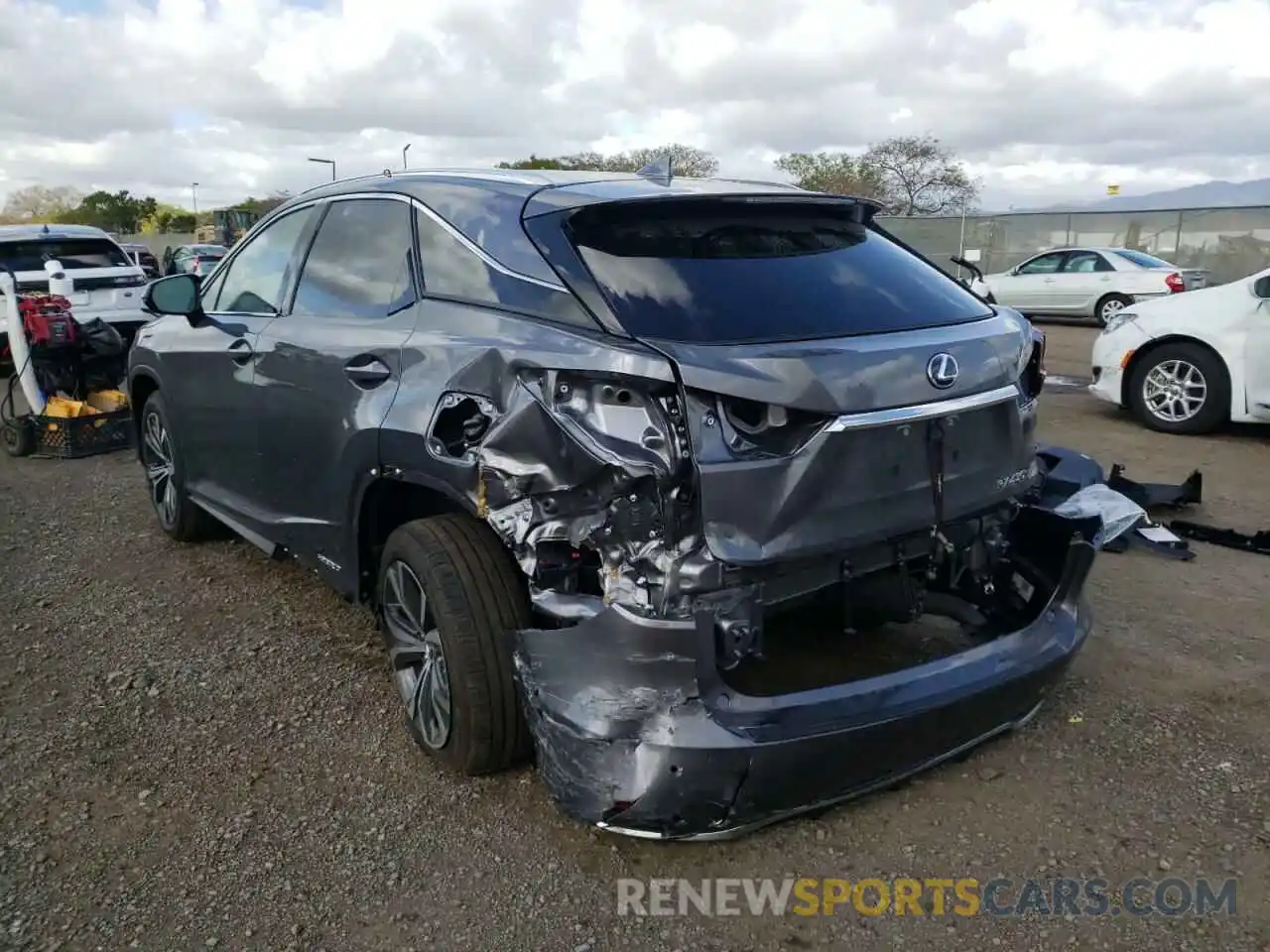 3 Photograph of a damaged car 2T2HGMDA3MC067143 LEXUS RX450 2021