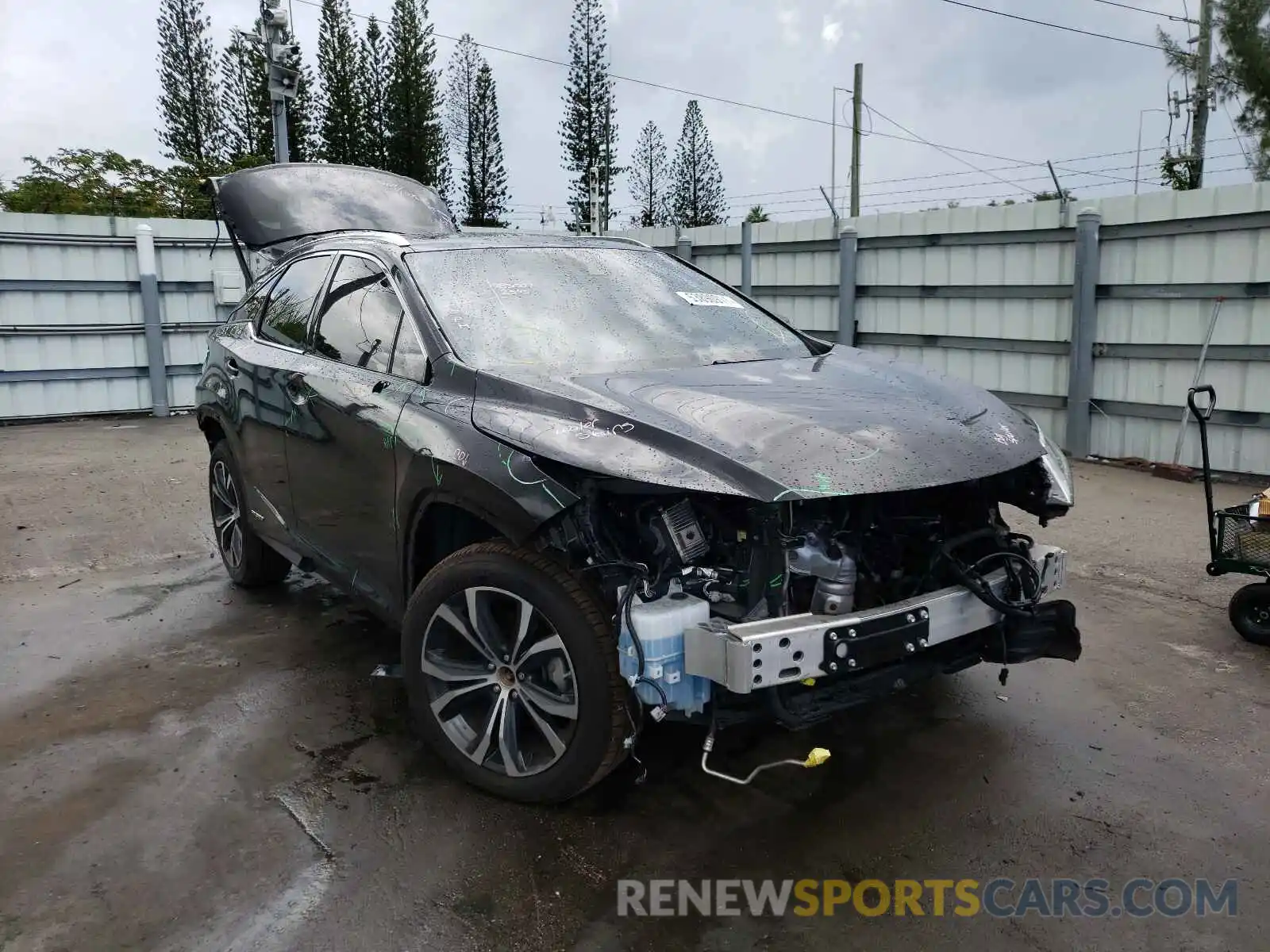 1 Photograph of a damaged car 2T2HGMDA4MC058239 LEXUS RX450 2021