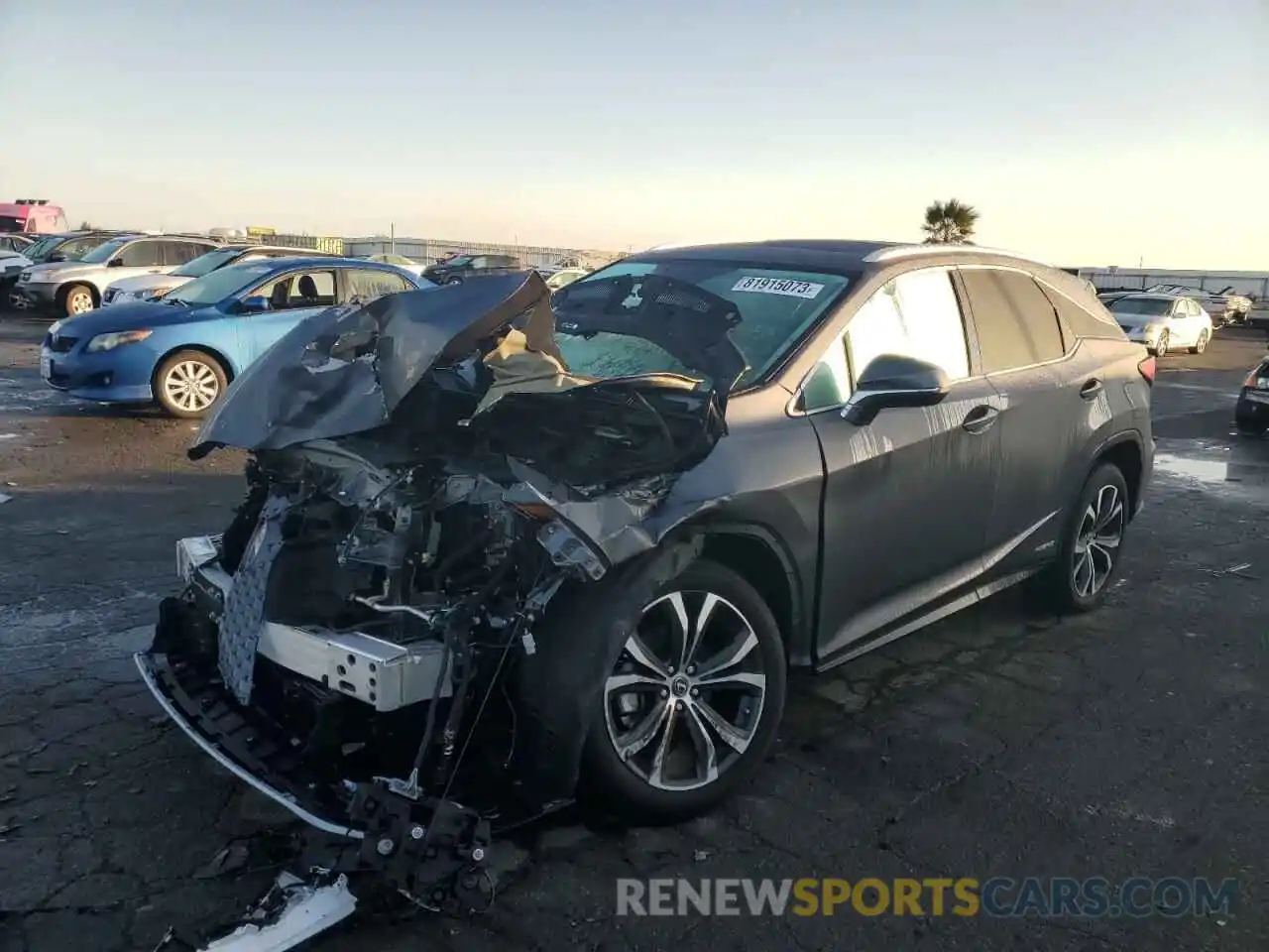 1 Photograph of a damaged car 2T2HGMDA4MC071203 LEXUS RX450 2021