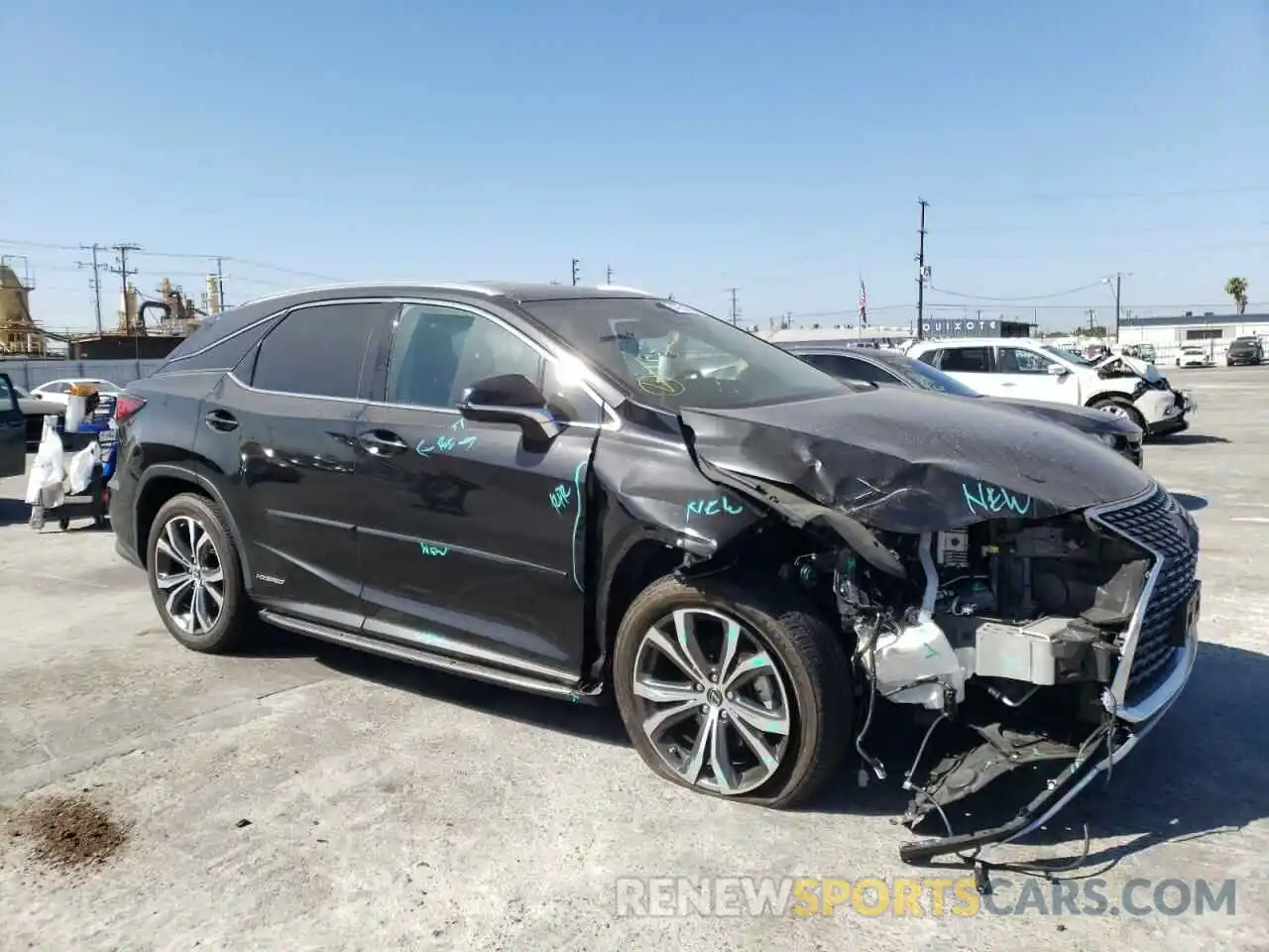 1 Photograph of a damaged car 2T2HGMDA5MC058072 LEXUS RX450 2021