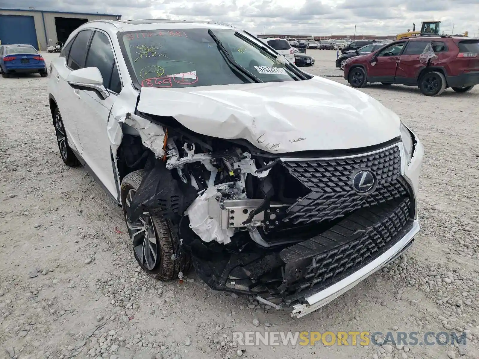 1 Photograph of a damaged car 2T2HGMDA5MC062221 LEXUS RX450 2021