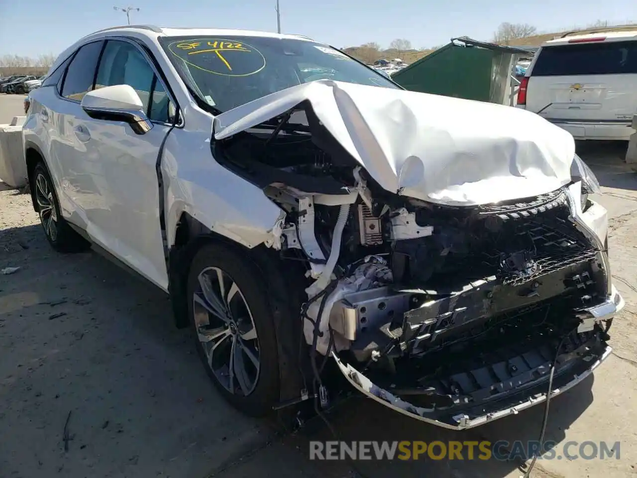 1 Photograph of a damaged car 2T2HGMDA7MC062446 LEXUS RX450 2021