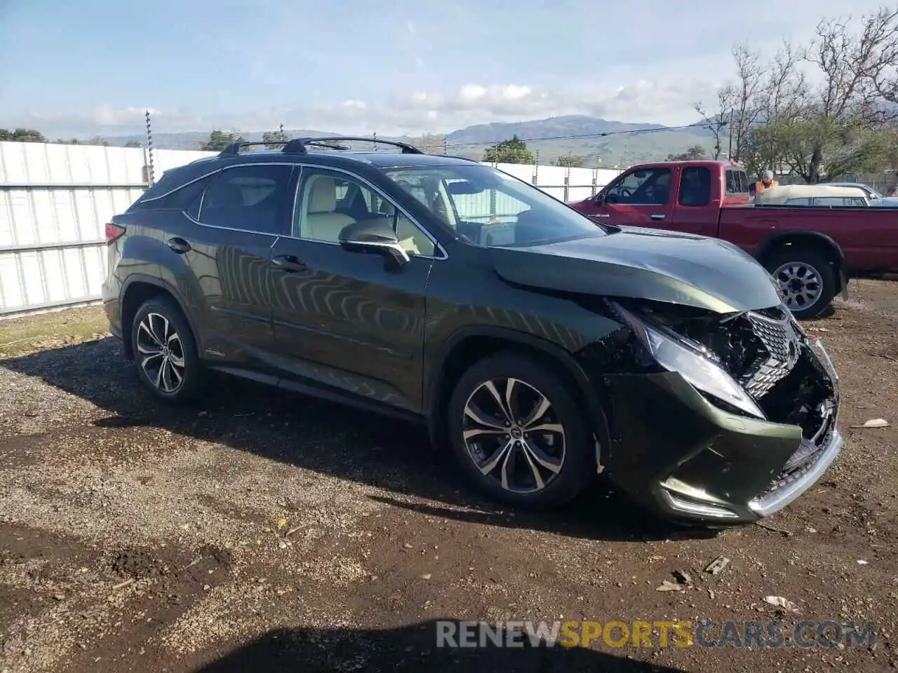 4 Photograph of a damaged car 2T2HGMDA7MC066433 LEXUS RX450 2021