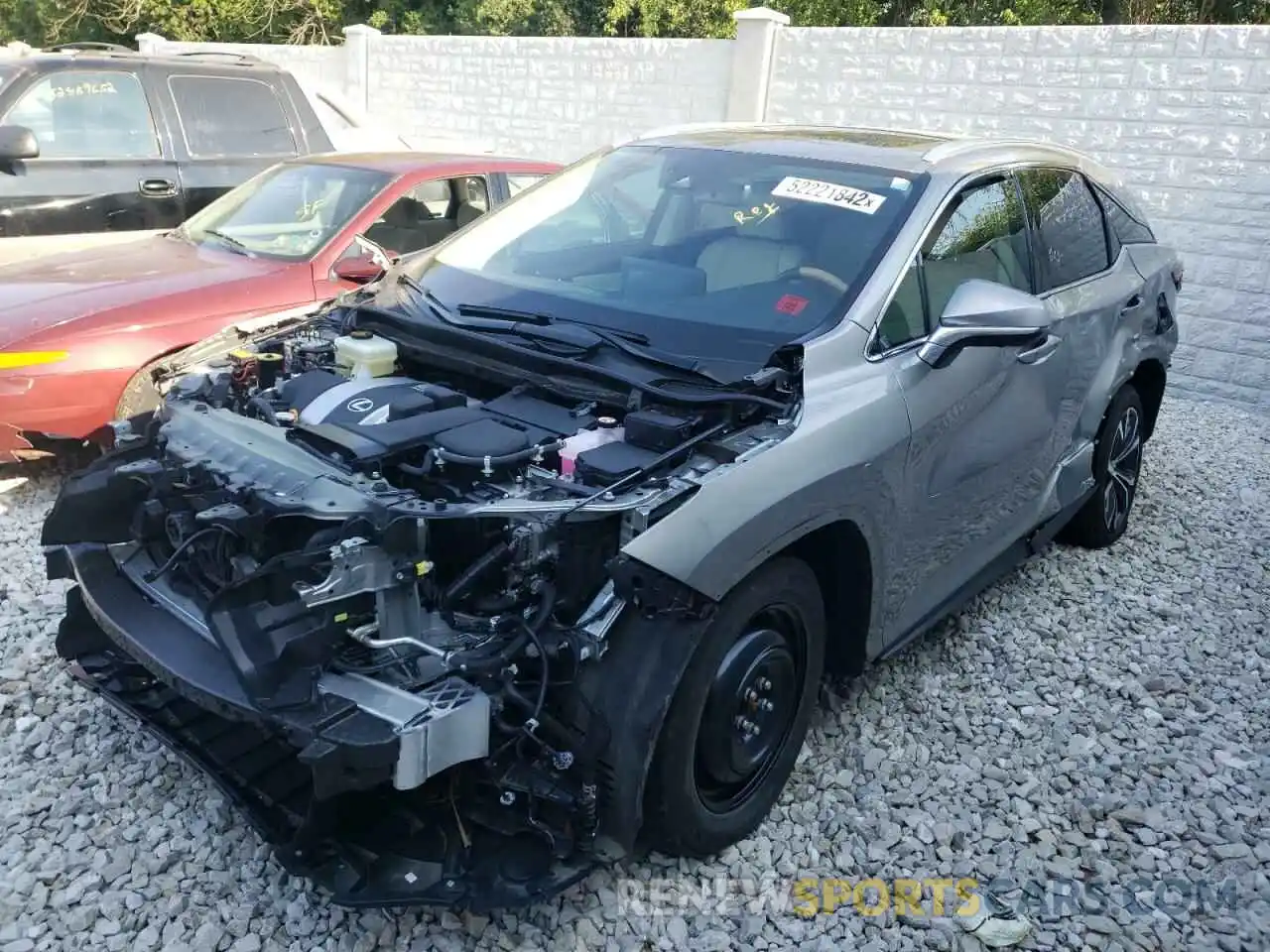 2 Photograph of a damaged car 2T2HGMDA8MC057319 LEXUS RX450 2021