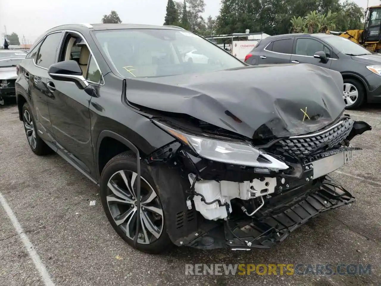 1 Photograph of a damaged car 2T2HGMDA8MC061614 LEXUS RX450 2021