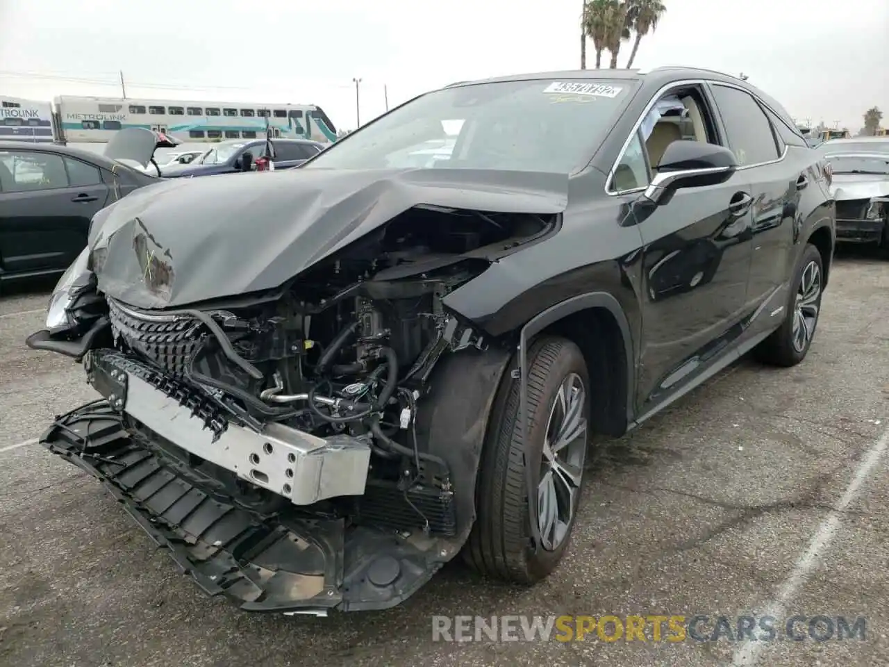 2 Photograph of a damaged car 2T2HGMDA8MC061614 LEXUS RX450 2021