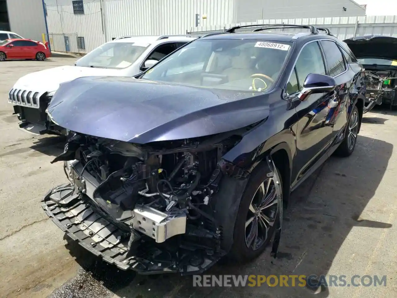 2 Фотография поврежденного автомобиля 2T2HGMDAXMC068483 LEXUS RX450 2021