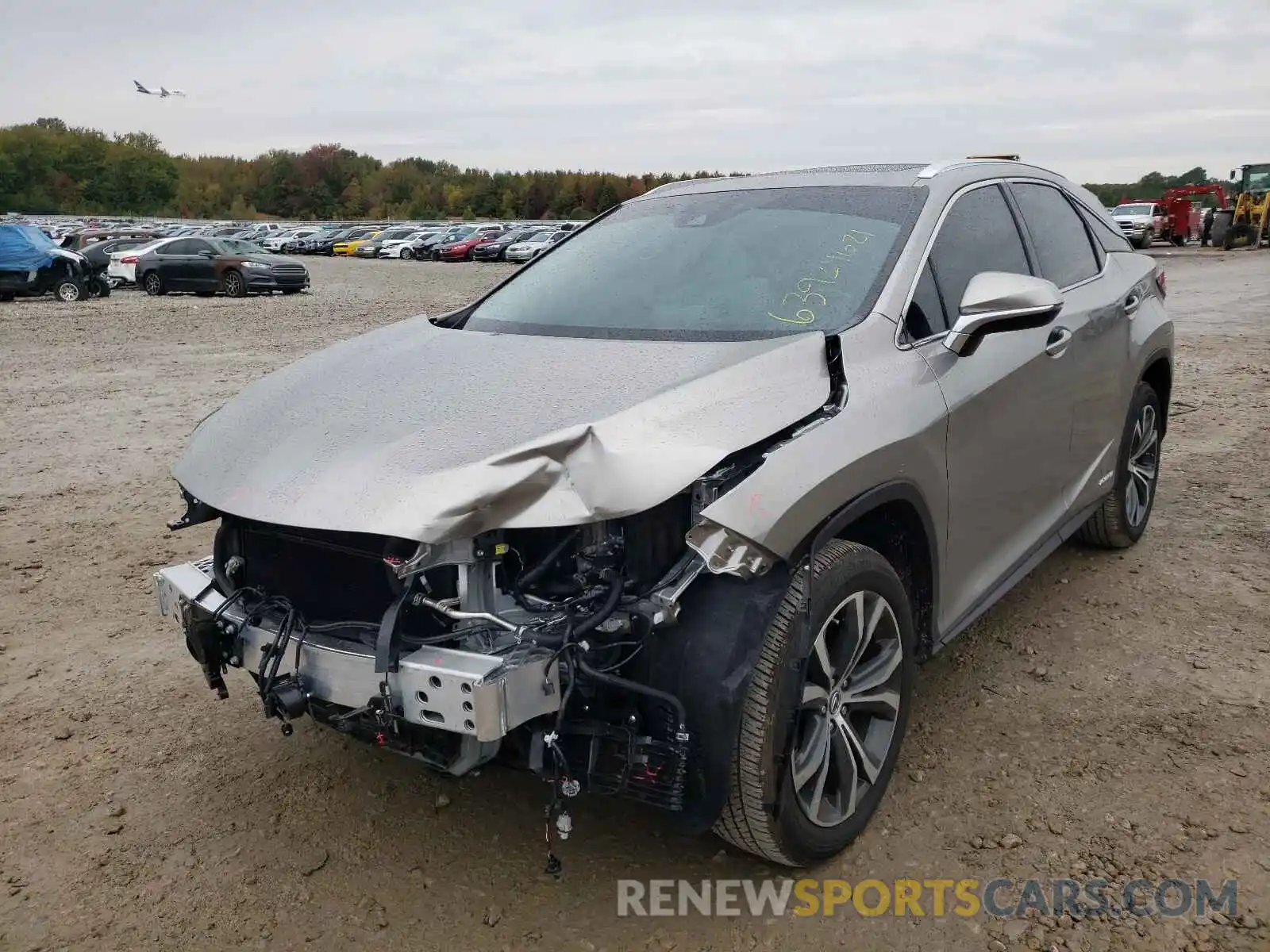 2 Фотография поврежденного автомобиля 2T2HGMDAXMC069214 LEXUS RX450 2021