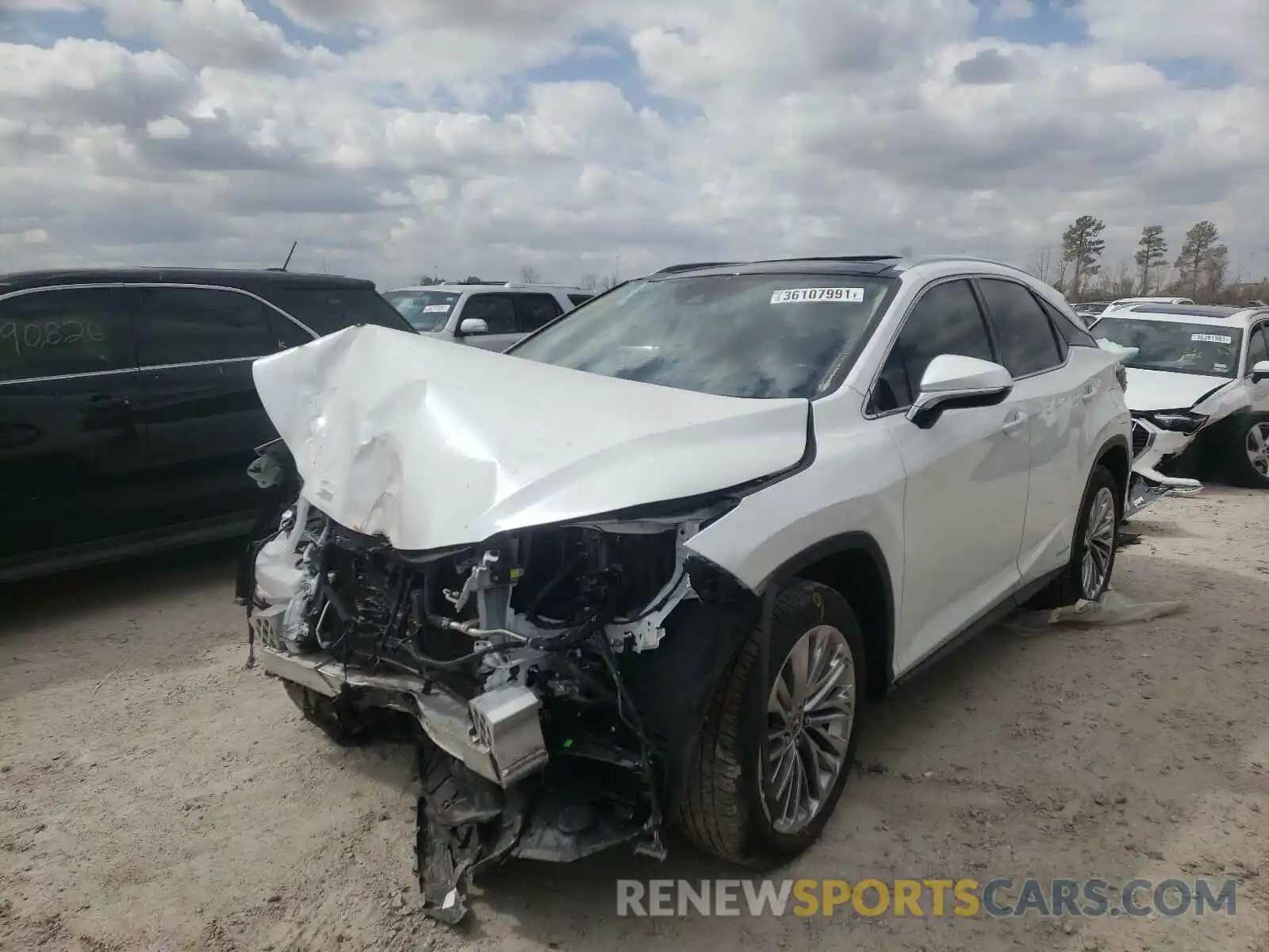 2 Photograph of a damaged car 2T2JGMDA3MC061313 LEXUS RX450 2021