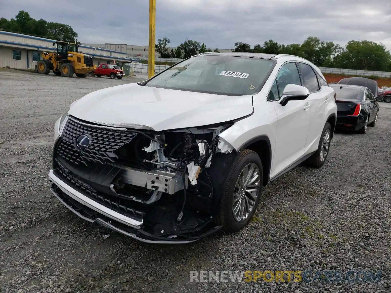 2 Photograph of a damaged car 2T2JGMDA3MC065118 LEXUS RX450 2021