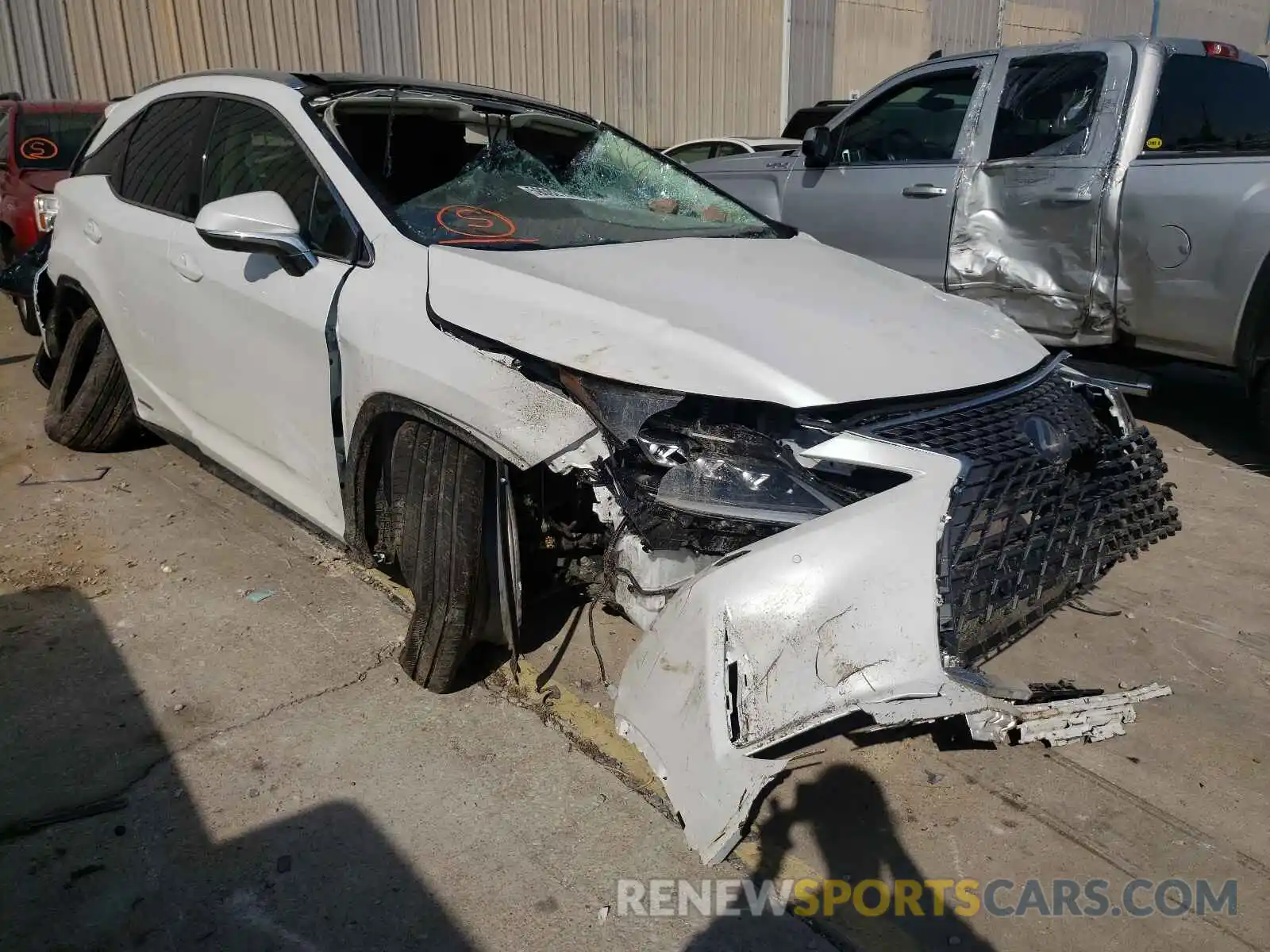 1 Photograph of a damaged car 2T2JGMDA3MC070139 LEXUS RX450 2021